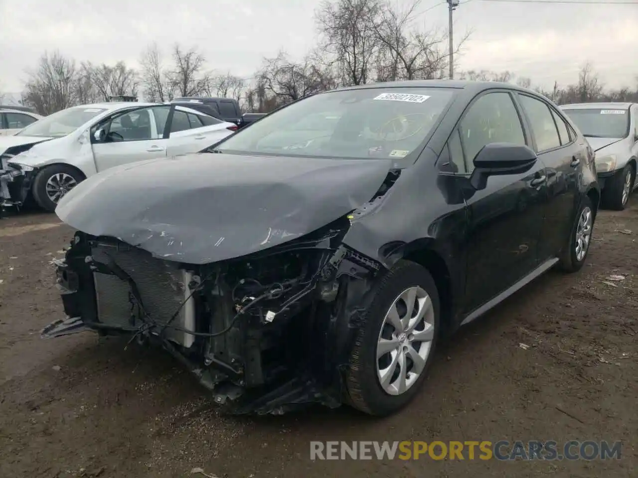 2 Photograph of a damaged car JTDEPRAE7LJ082923 TOYOTA COROLLA 2020