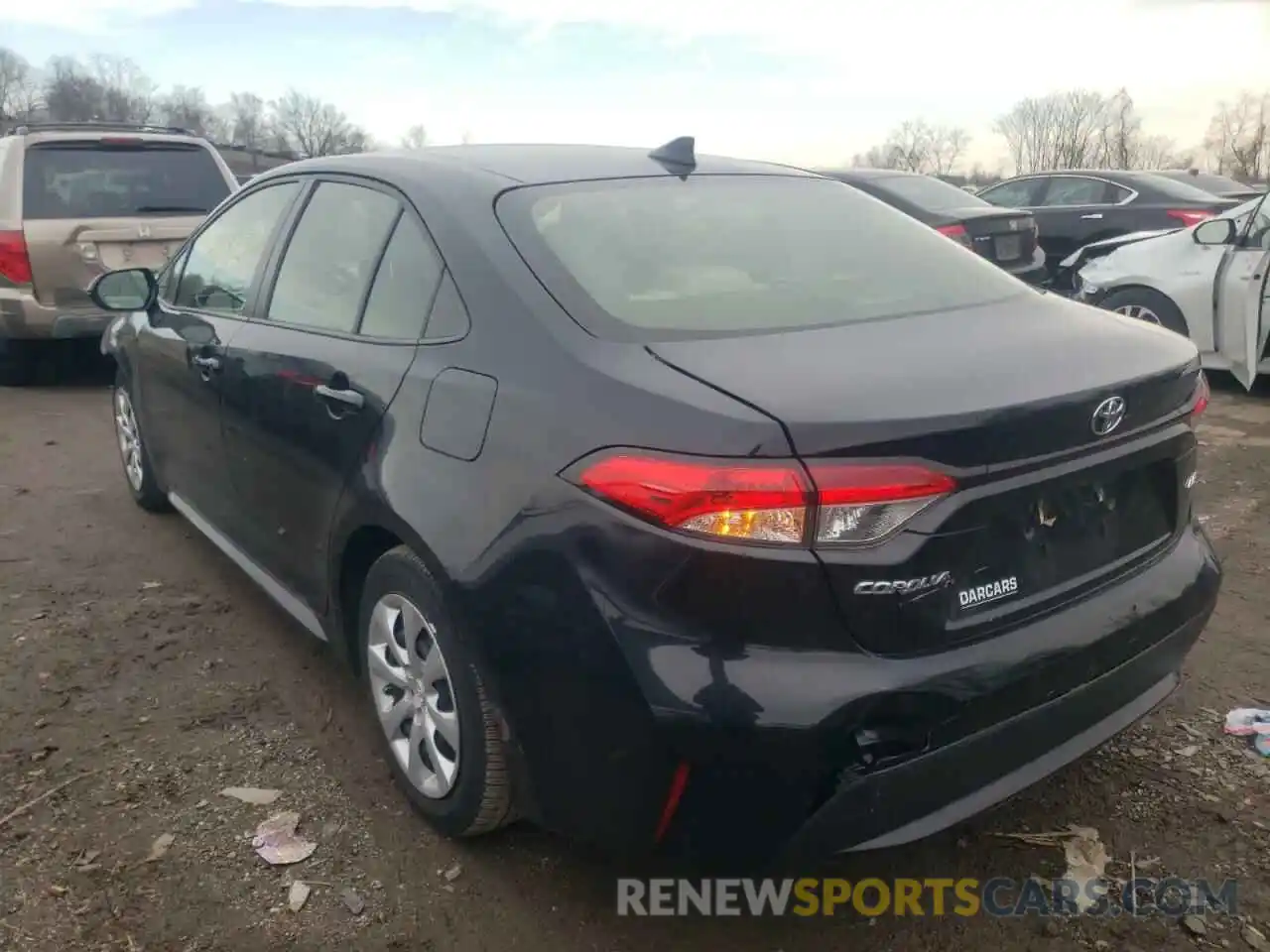 3 Photograph of a damaged car JTDEPRAE7LJ082923 TOYOTA COROLLA 2020