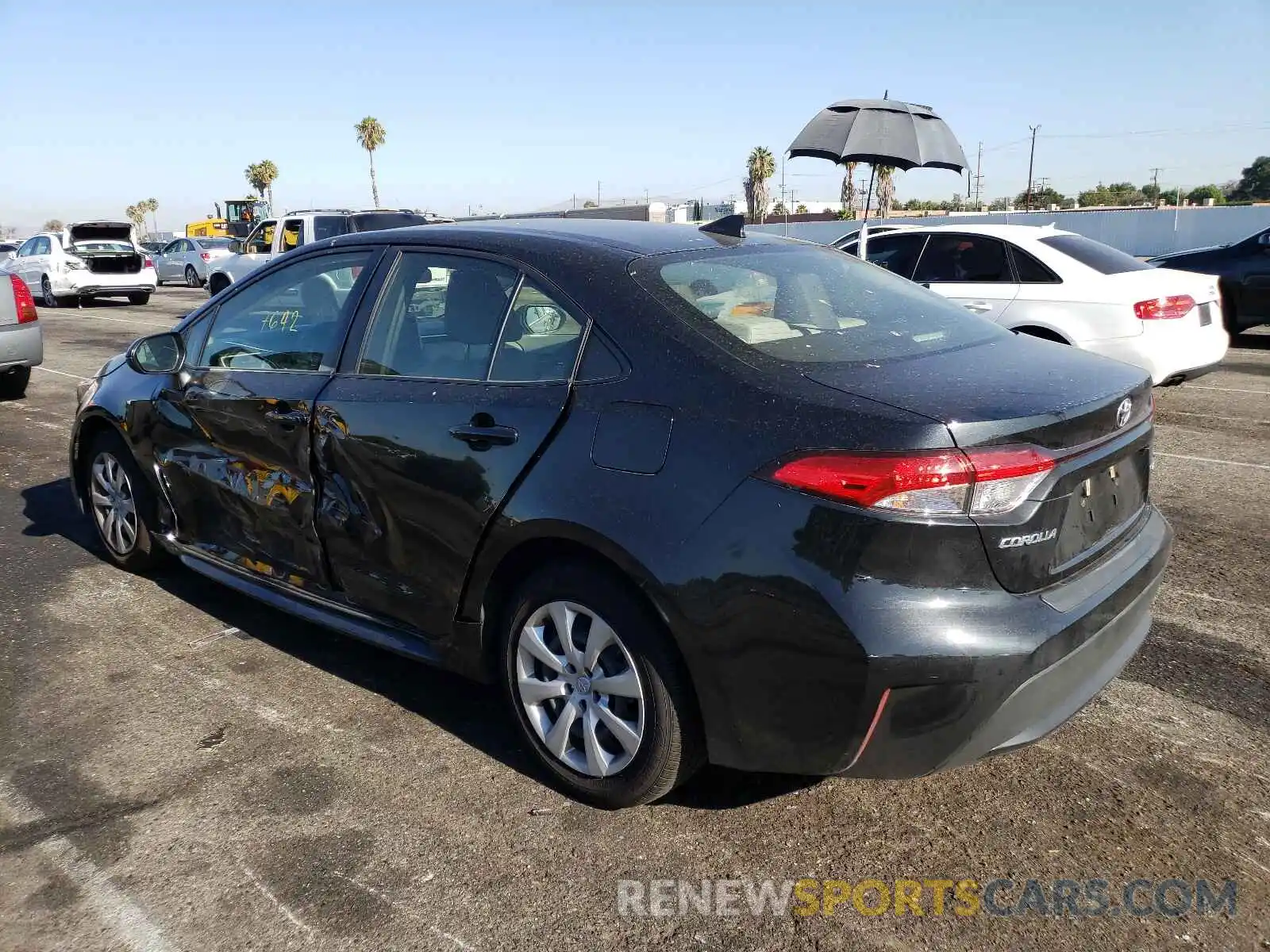 3 Photograph of a damaged car JTDEPRAE7LJ083473 TOYOTA COROLLA 2020