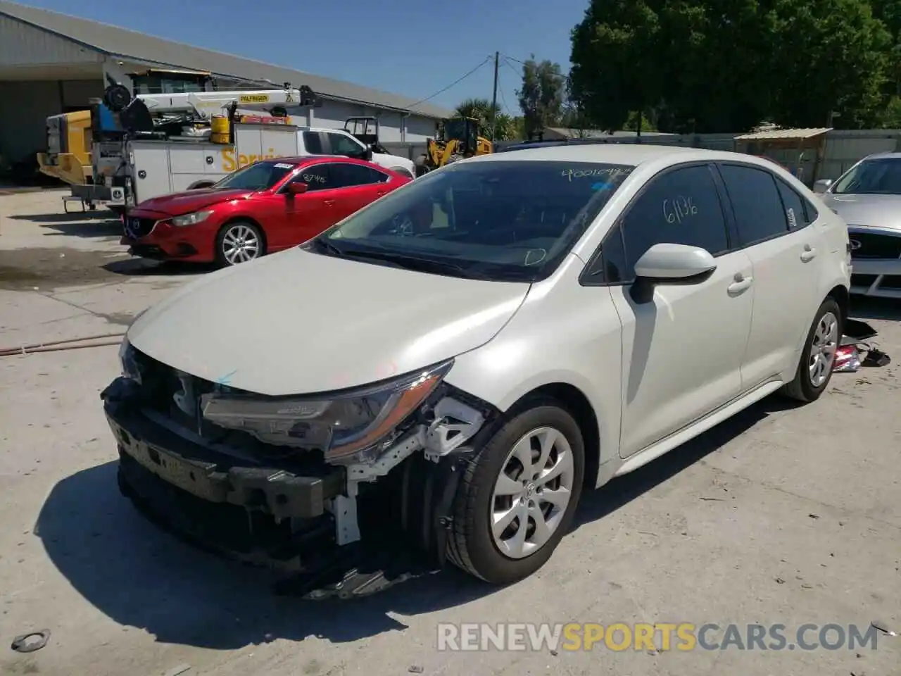 2 Photograph of a damaged car JTDEPRAE7LJ083828 TOYOTA COROLLA 2020