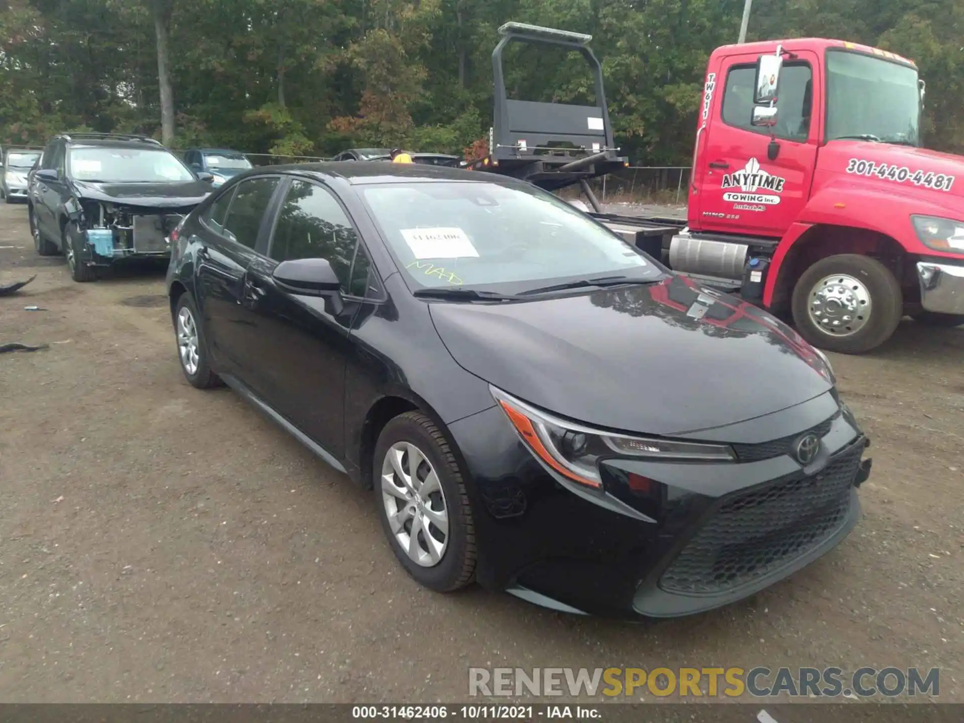 1 Photograph of a damaged car JTDEPRAE7LJ084607 TOYOTA COROLLA 2020