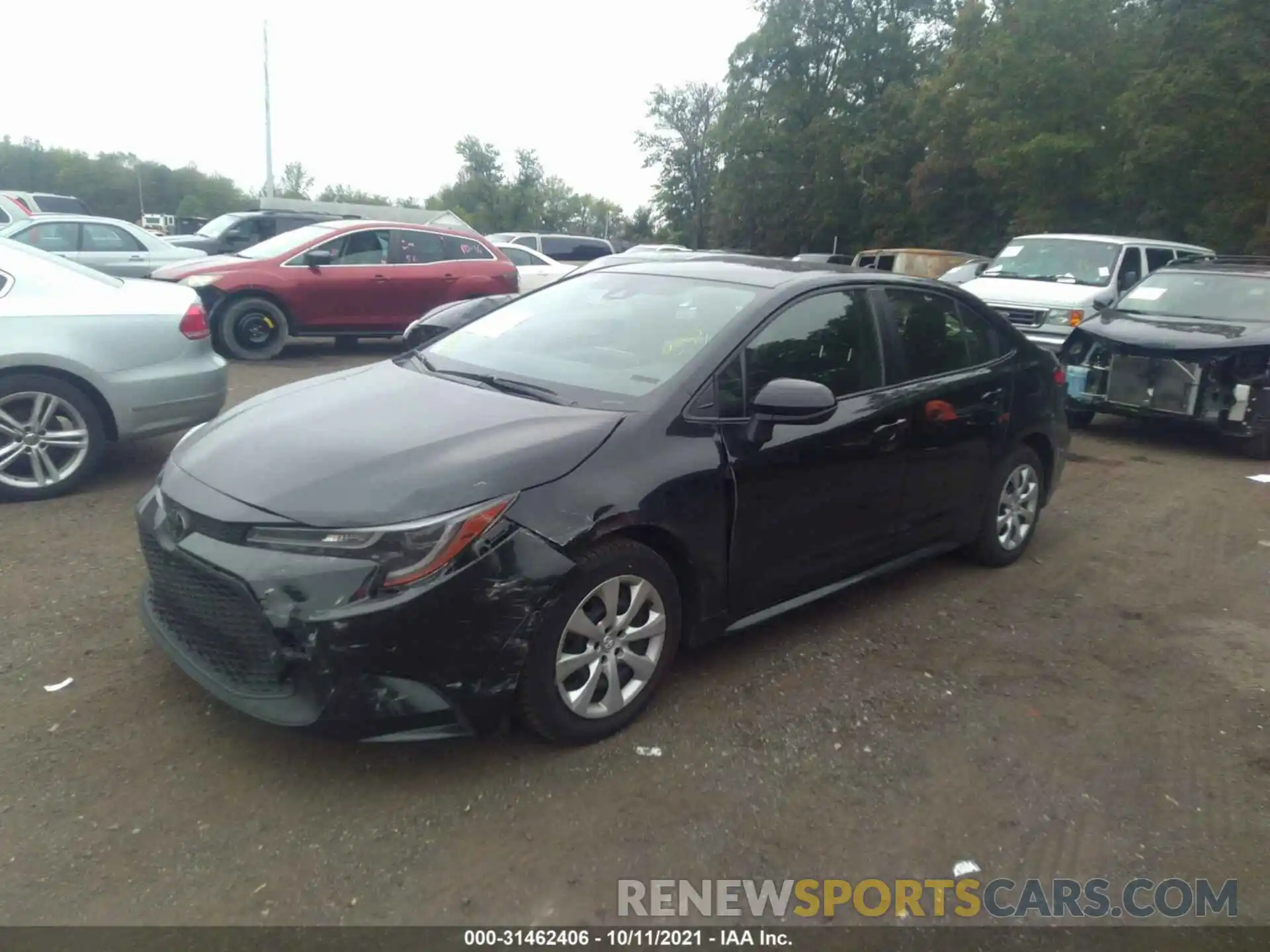 2 Photograph of a damaged car JTDEPRAE7LJ084607 TOYOTA COROLLA 2020