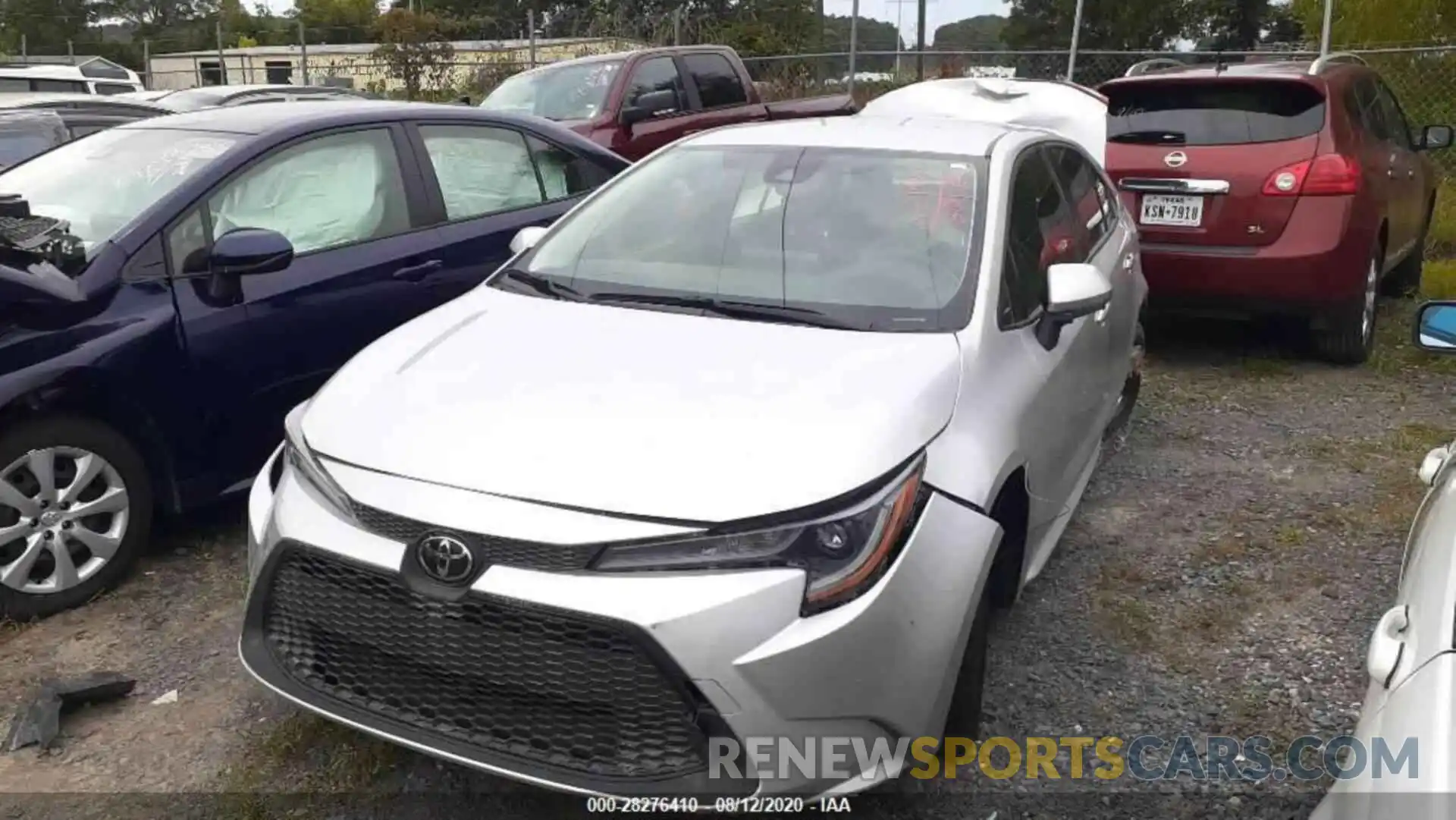 1 Photograph of a damaged car JTDEPRAE7LJ085353 TOYOTA COROLLA 2020