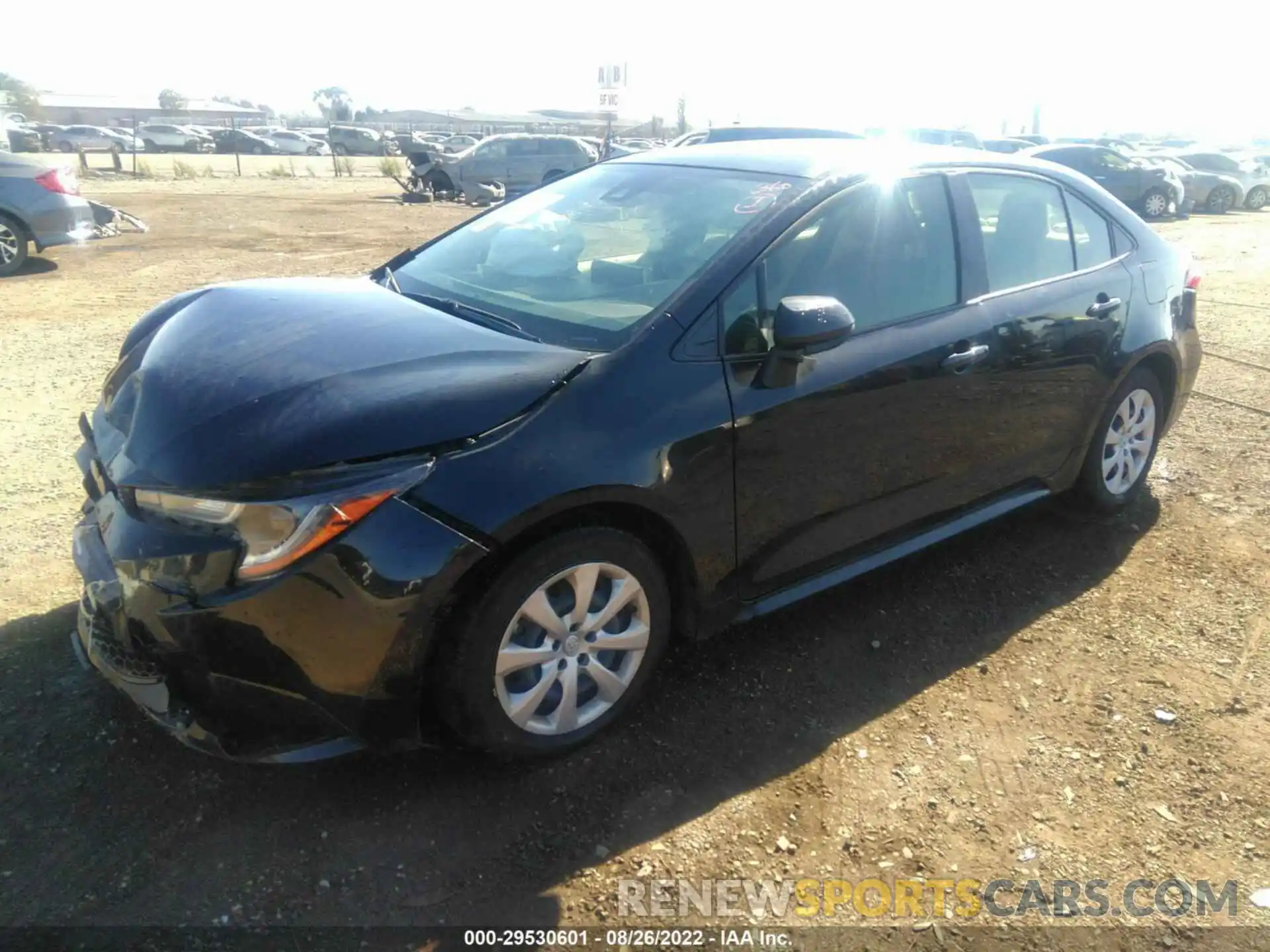 2 Photograph of a damaged car JTDEPRAE7LJ085465 TOYOTA COROLLA 2020