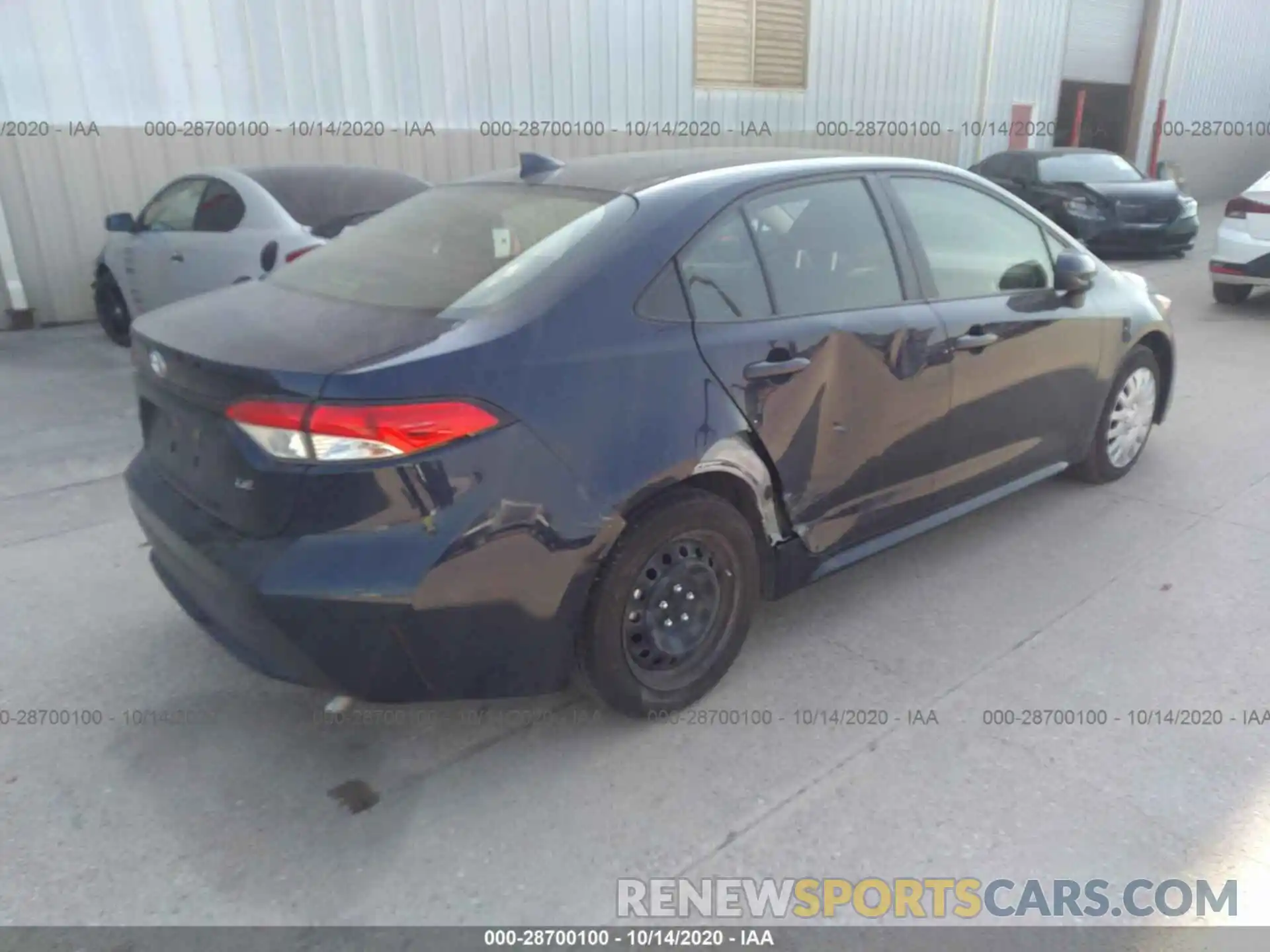 4 Photograph of a damaged car JTDEPRAE7LJ085532 TOYOTA COROLLA 2020