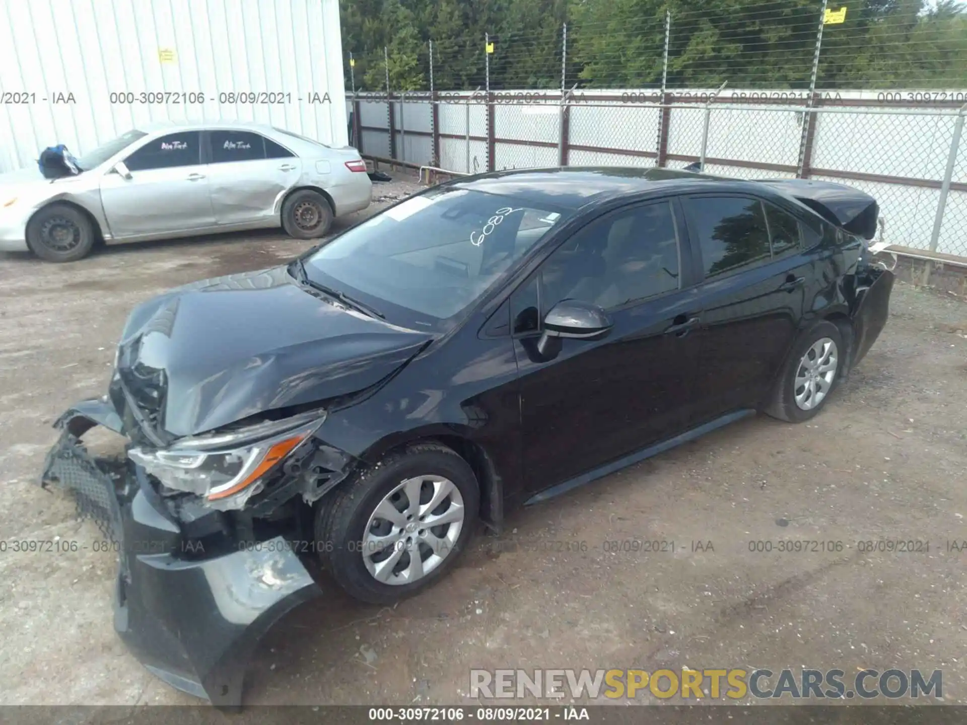 2 Photograph of a damaged car JTDEPRAE7LJ086082 TOYOTA COROLLA 2020