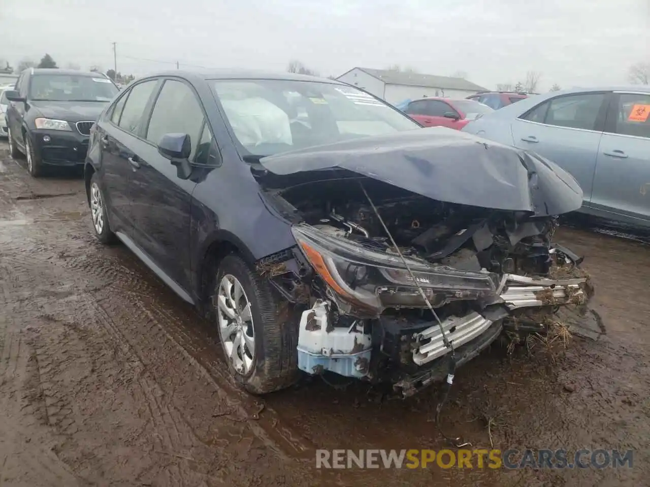 1 Photograph of a damaged car JTDEPRAE7LJ086454 TOYOTA COROLLA 2020