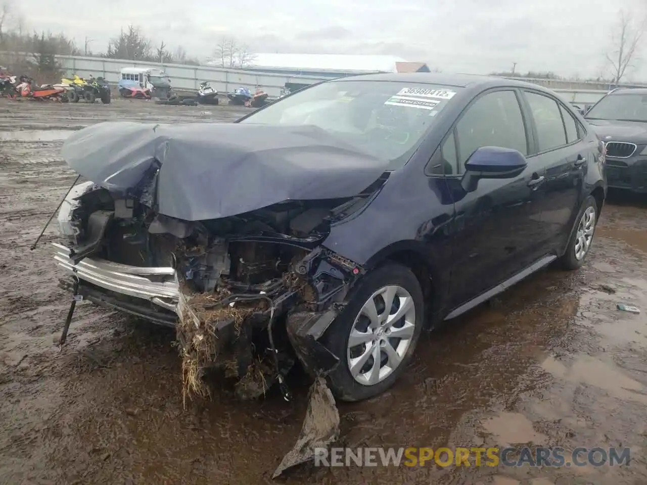 2 Photograph of a damaged car JTDEPRAE7LJ086454 TOYOTA COROLLA 2020