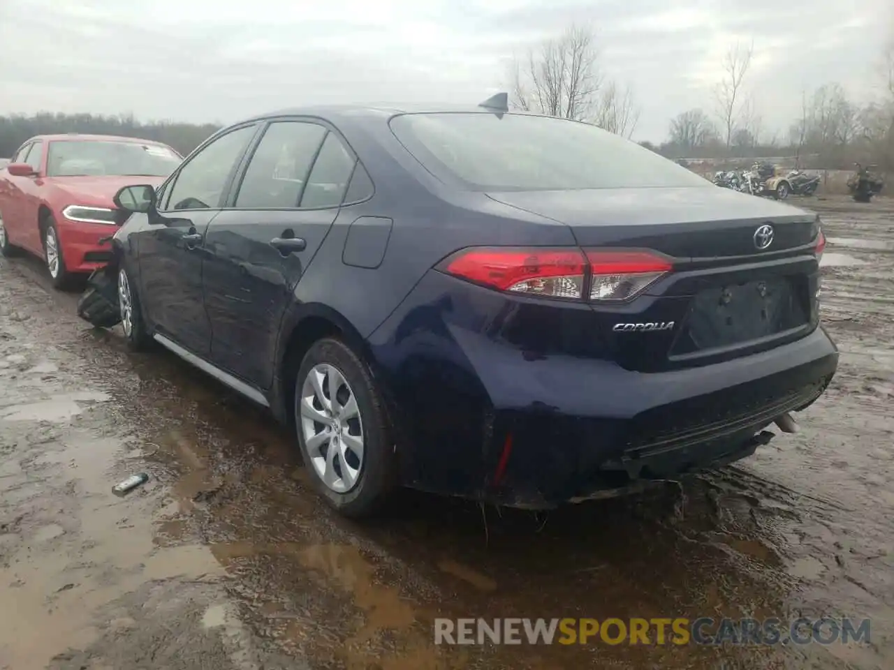 3 Photograph of a damaged car JTDEPRAE7LJ086454 TOYOTA COROLLA 2020