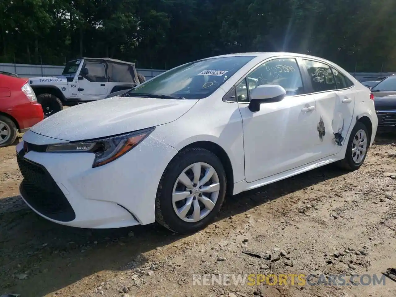 2 Photograph of a damaged car JTDEPRAE7LJ087135 TOYOTA COROLLA 2020