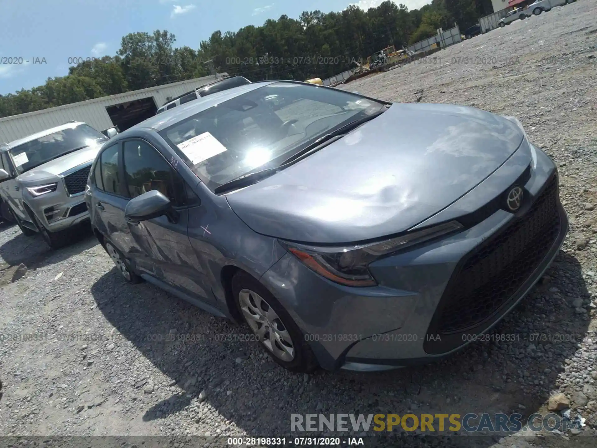 1 Photograph of a damaged car JTDEPRAE7LJ087247 TOYOTA COROLLA 2020