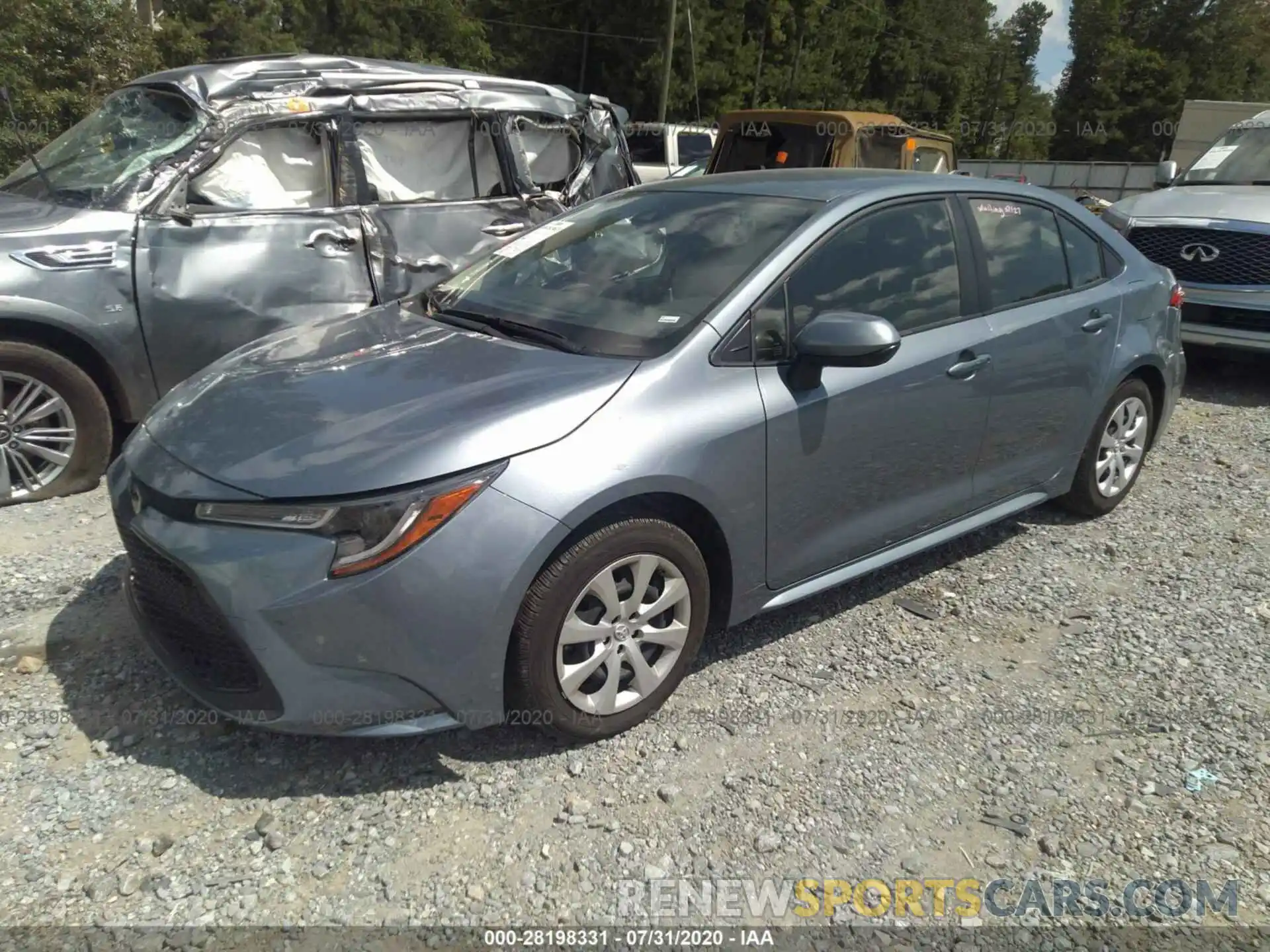 2 Photograph of a damaged car JTDEPRAE7LJ087247 TOYOTA COROLLA 2020