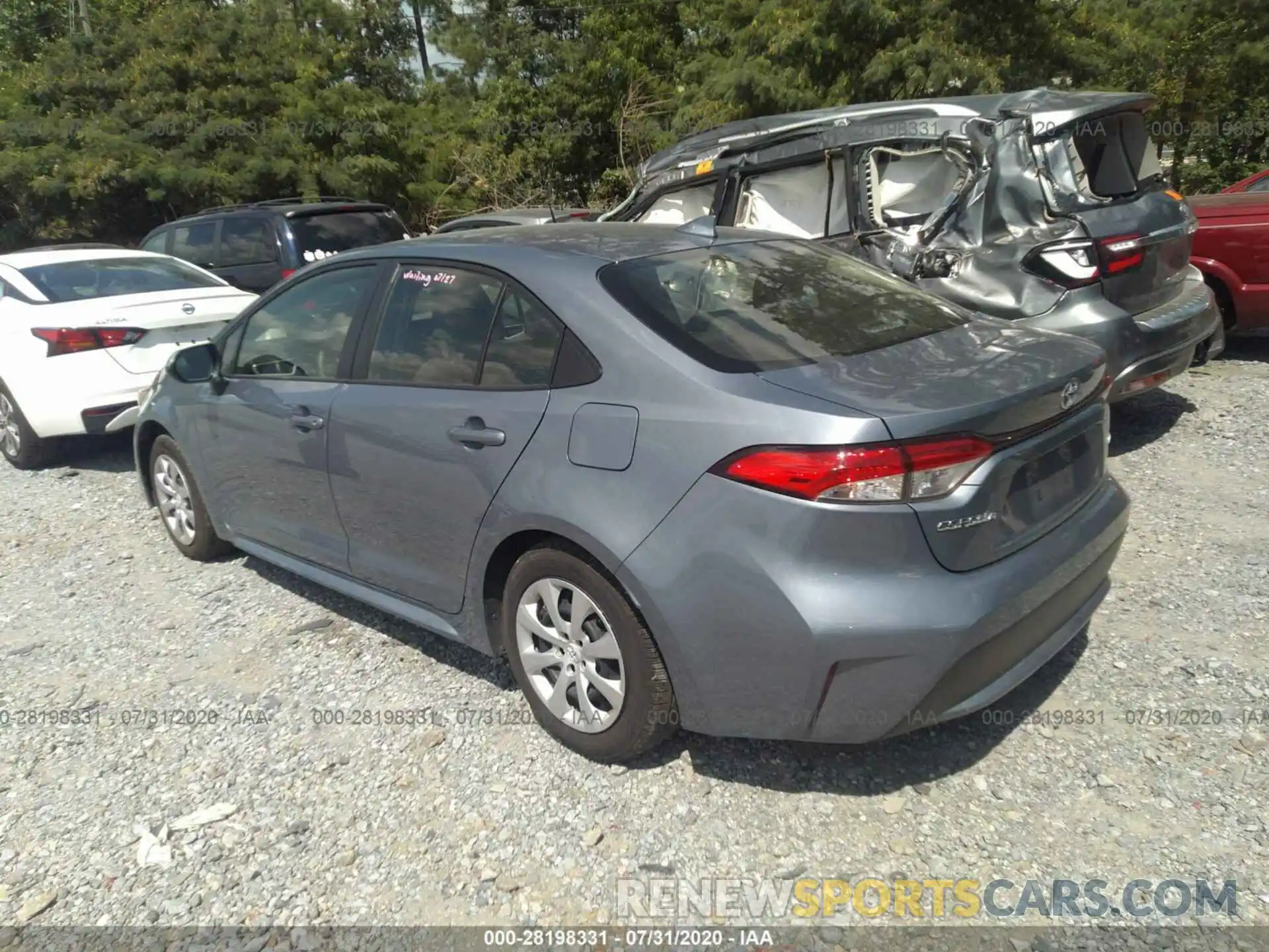 3 Photograph of a damaged car JTDEPRAE7LJ087247 TOYOTA COROLLA 2020