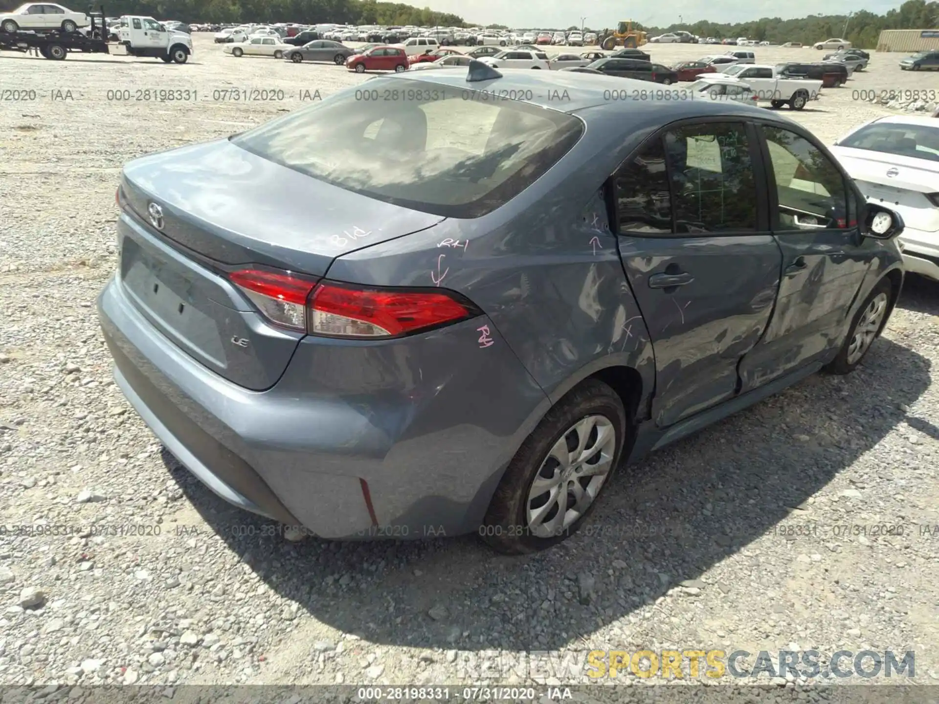 4 Photograph of a damaged car JTDEPRAE7LJ087247 TOYOTA COROLLA 2020