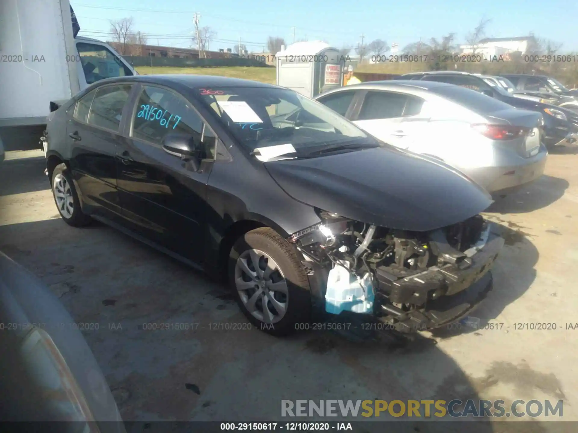 1 Photograph of a damaged car JTDEPRAE7LJ087488 TOYOTA COROLLA 2020