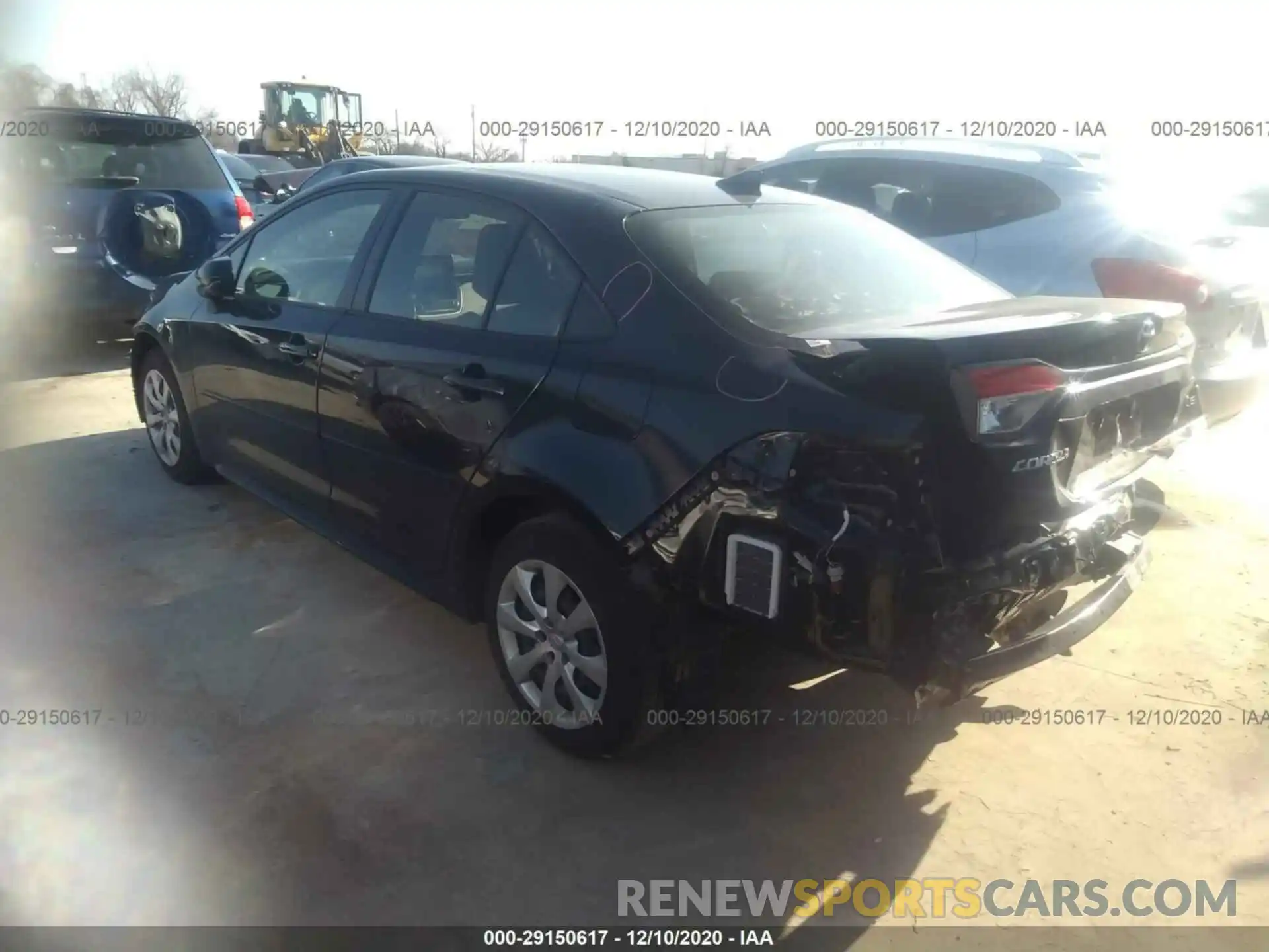 3 Photograph of a damaged car JTDEPRAE7LJ087488 TOYOTA COROLLA 2020