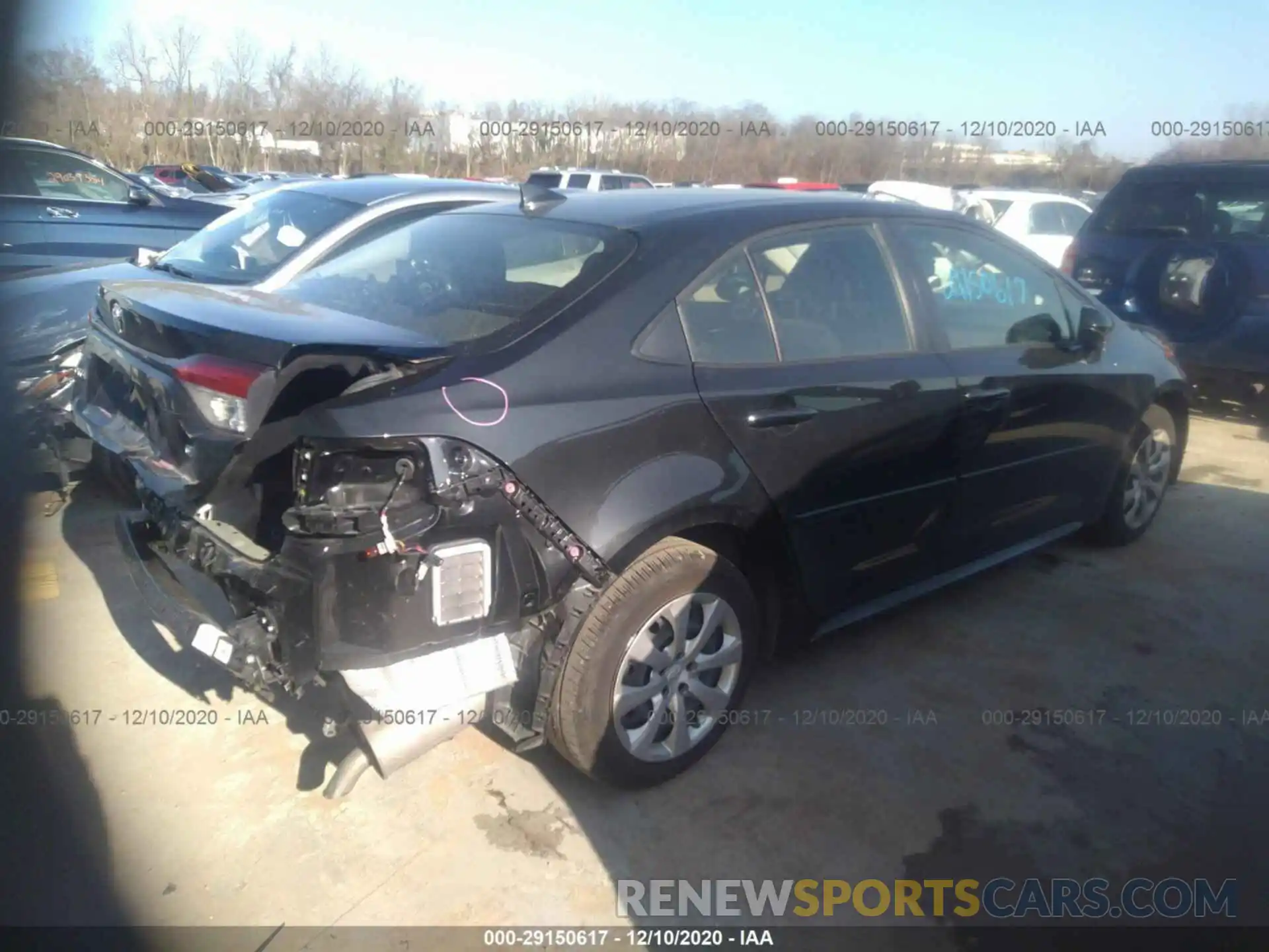 4 Photograph of a damaged car JTDEPRAE7LJ087488 TOYOTA COROLLA 2020