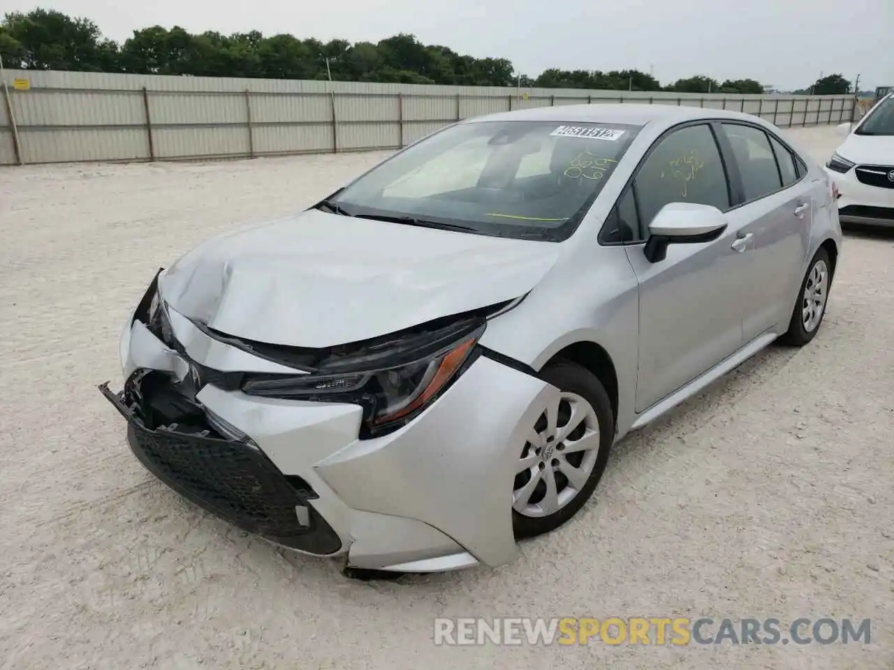 2 Photograph of a damaged car JTDEPRAE7LJ087619 TOYOTA COROLLA 2020