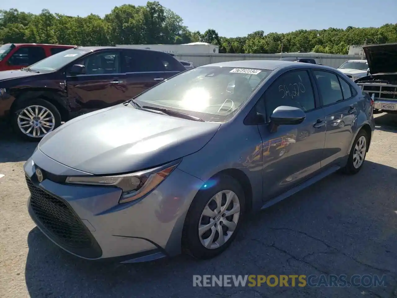 2 Photograph of a damaged car JTDEPRAE7LJ087670 TOYOTA COROLLA 2020