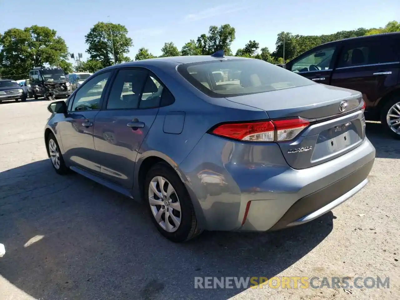 3 Photograph of a damaged car JTDEPRAE7LJ087670 TOYOTA COROLLA 2020