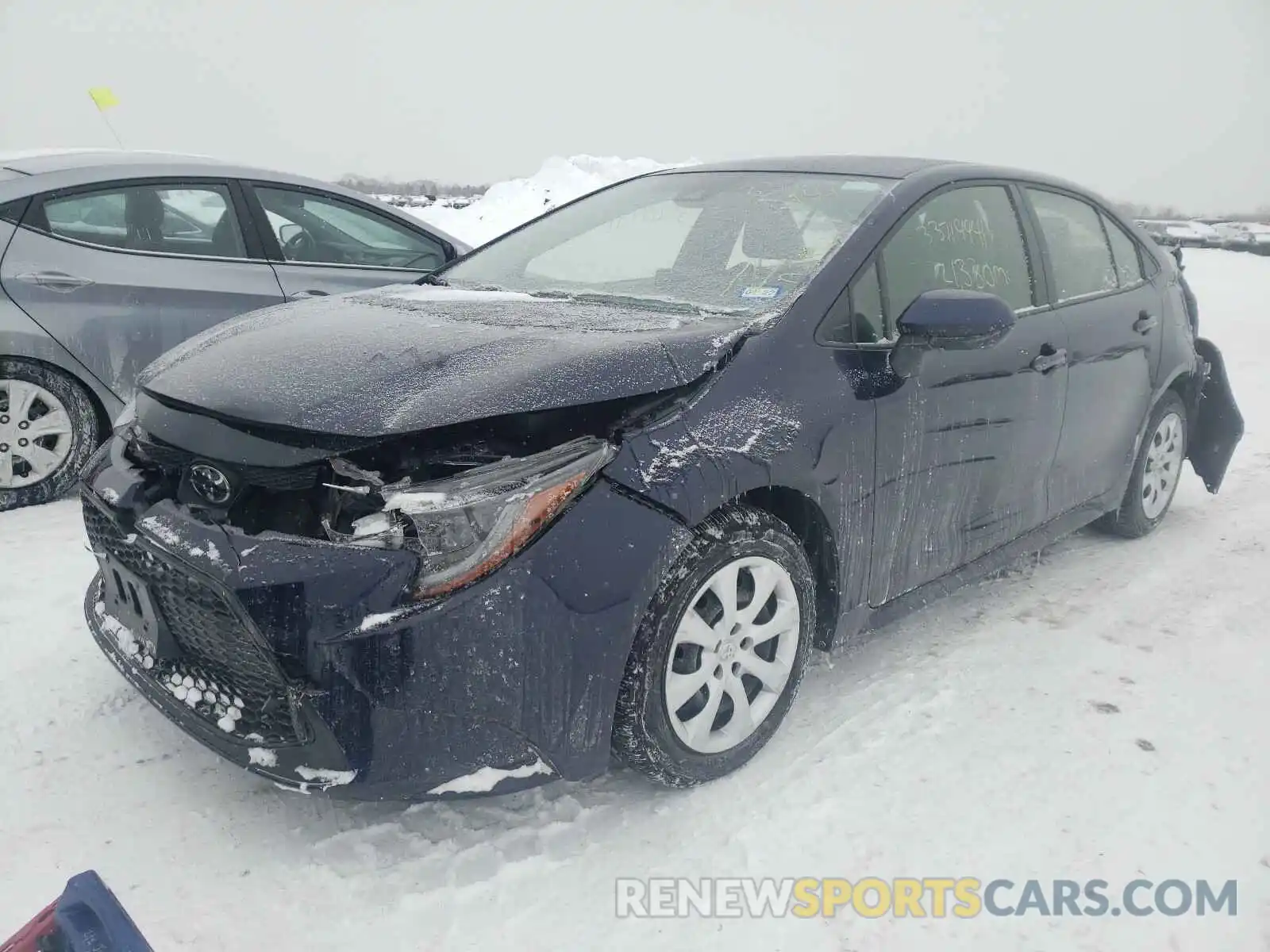 2 Photograph of a damaged car JTDEPRAE7LJ088091 TOYOTA COROLLA 2020