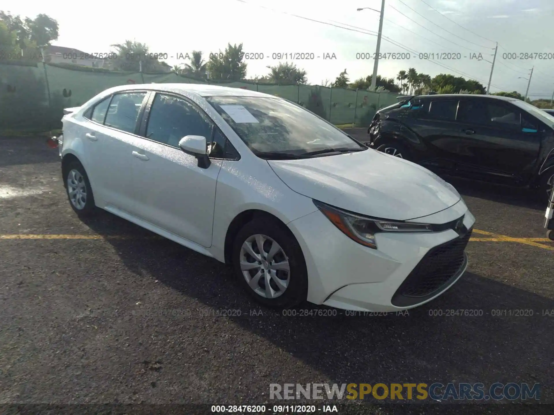 1 Photograph of a damaged car JTDEPRAE7LJ088219 TOYOTA COROLLA 2020