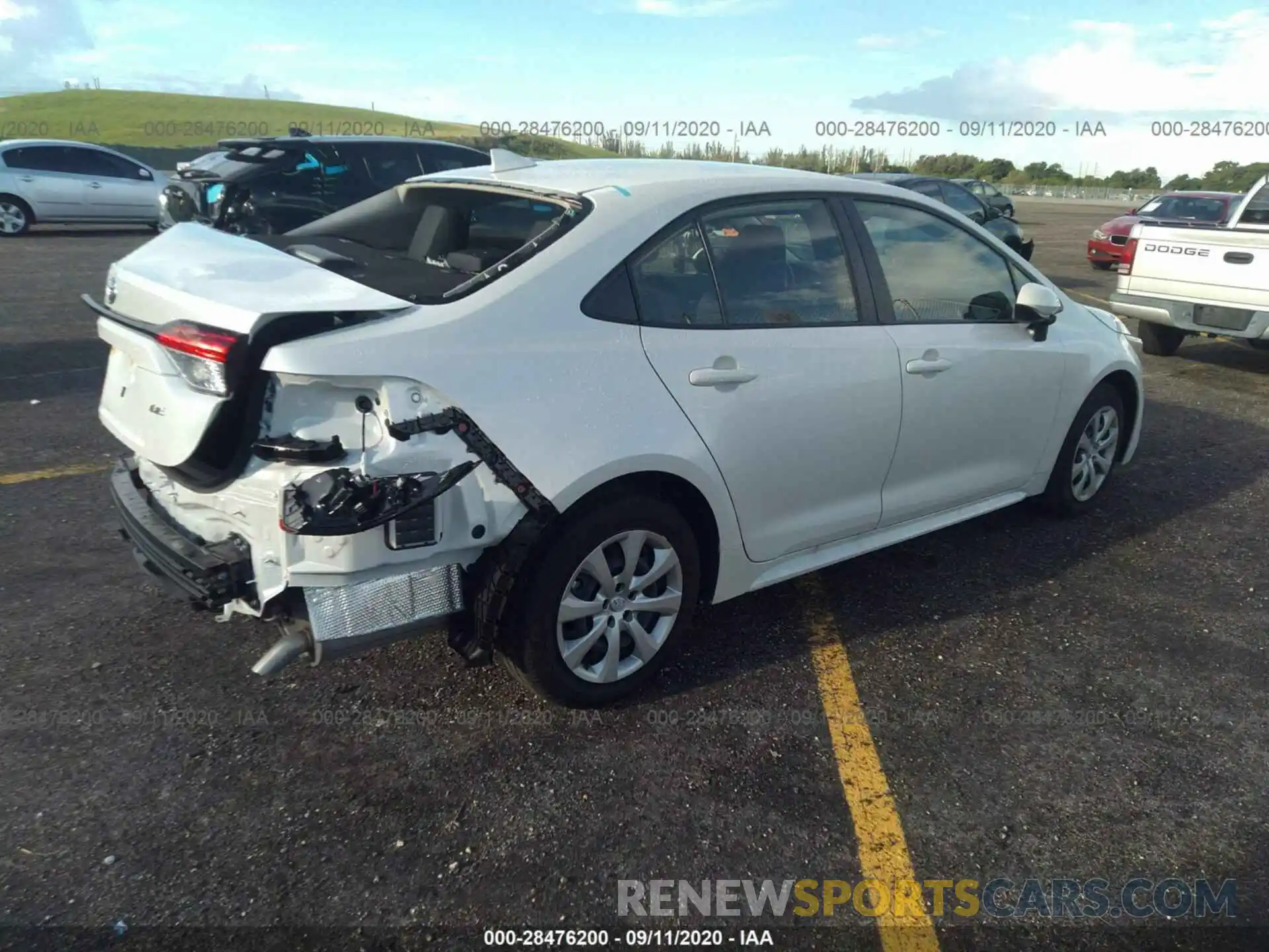 4 Photograph of a damaged car JTDEPRAE7LJ088219 TOYOTA COROLLA 2020