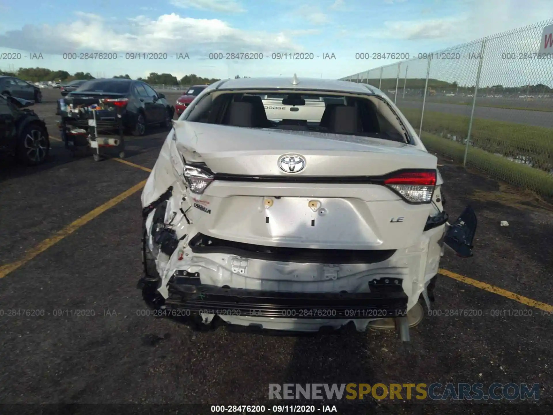 6 Photograph of a damaged car JTDEPRAE7LJ088219 TOYOTA COROLLA 2020