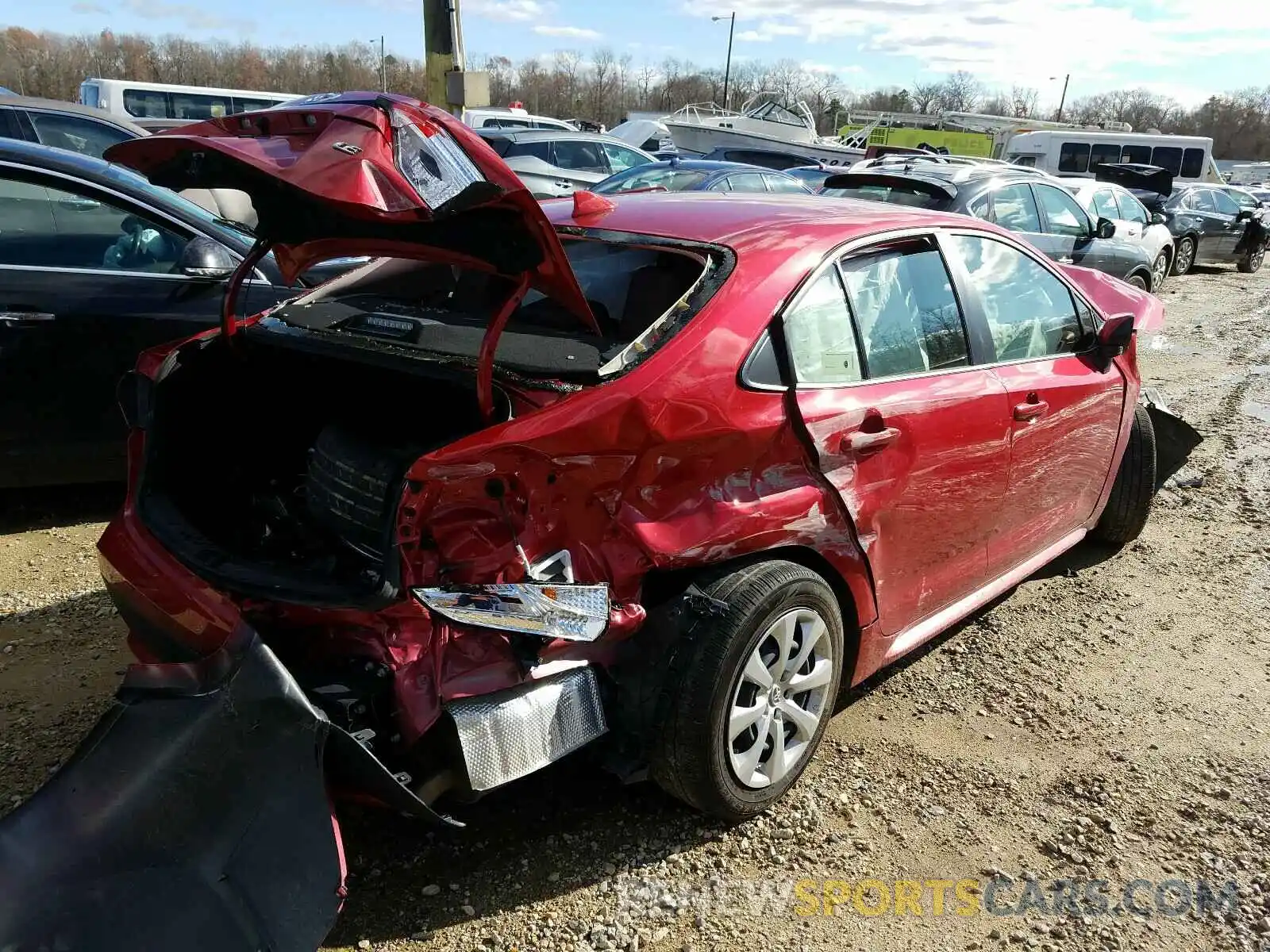 4 Photograph of a damaged car JTDEPRAE7LJ088320 TOYOTA COROLLA 2020