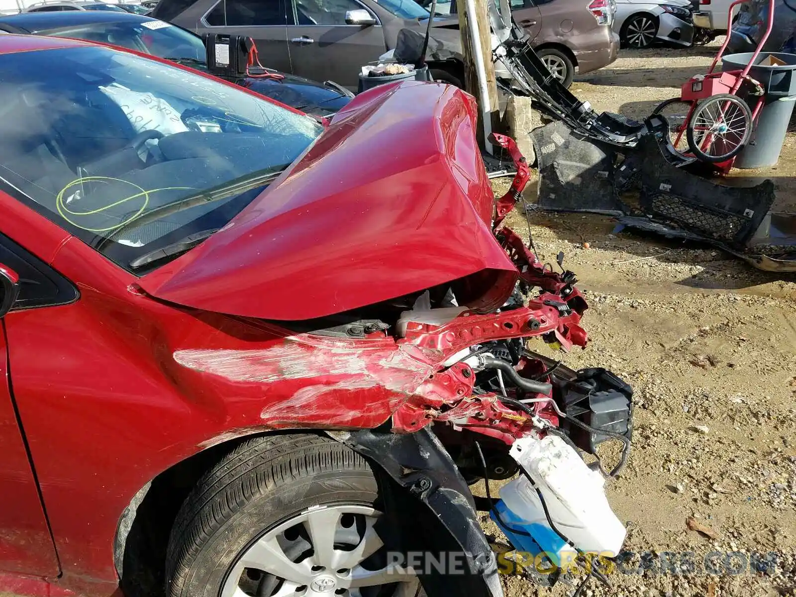 9 Photograph of a damaged car JTDEPRAE7LJ088320 TOYOTA COROLLA 2020