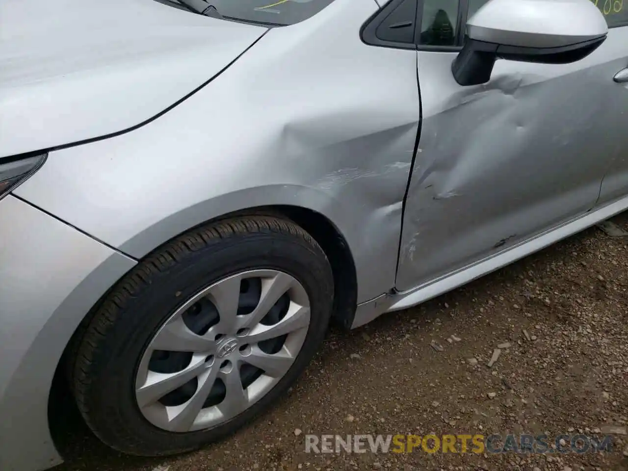 9 Photograph of a damaged car JTDEPRAE7LJ088544 TOYOTA COROLLA 2020