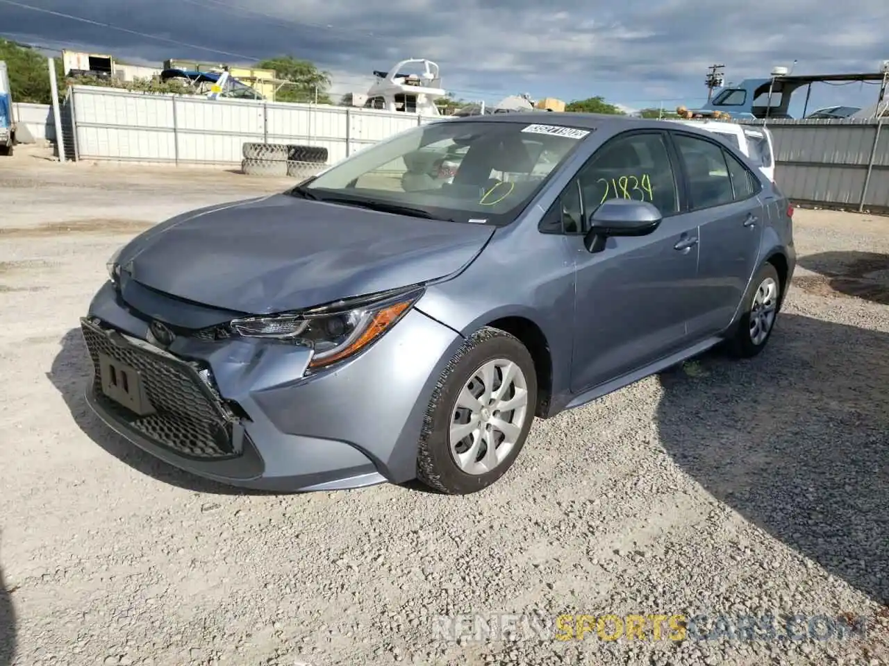 2 Photograph of a damaged car JTDEPRAE7LJ089533 TOYOTA COROLLA 2020