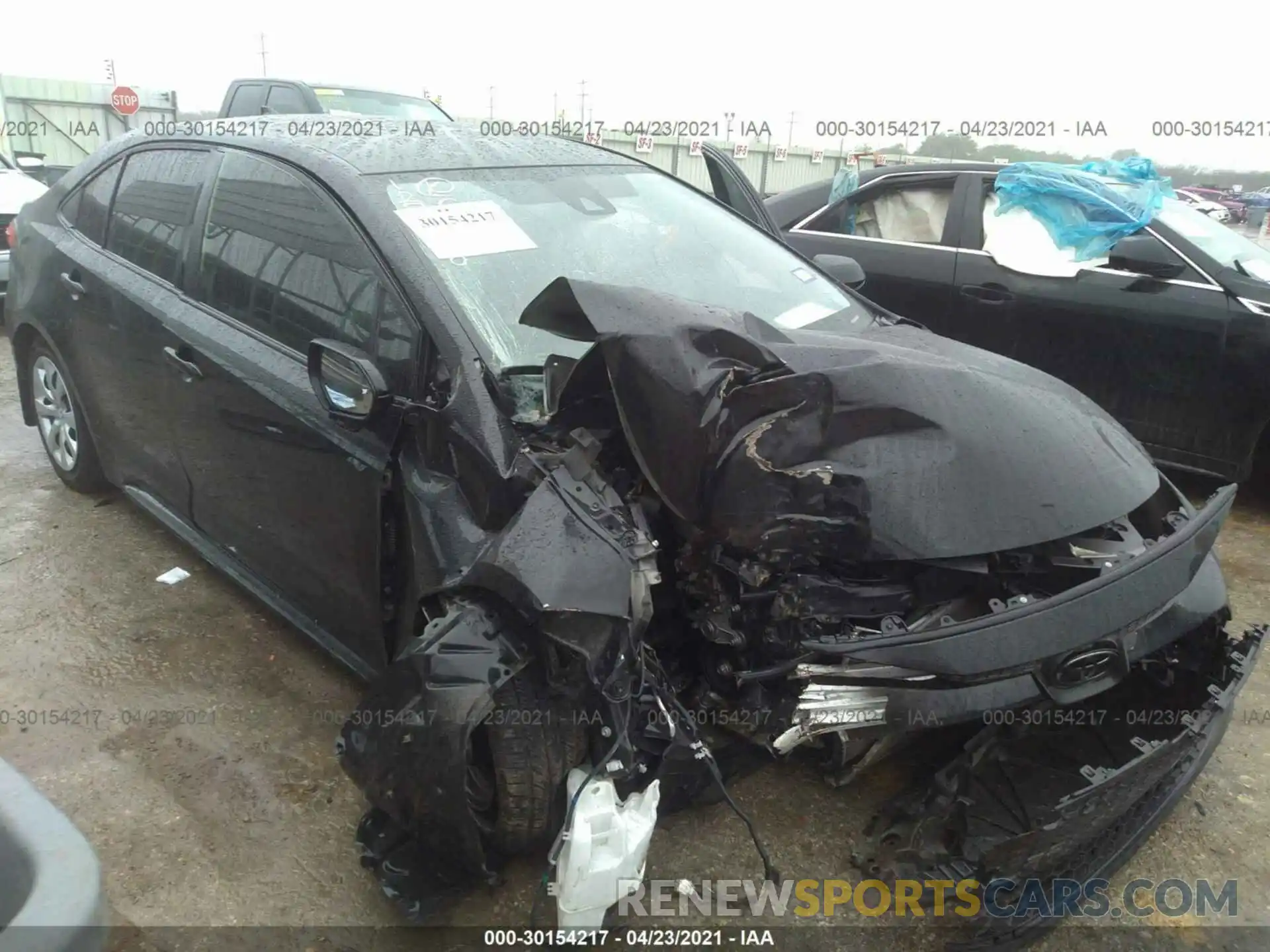 1 Photograph of a damaged car JTDEPRAE7LJ089810 TOYOTA COROLLA 2020