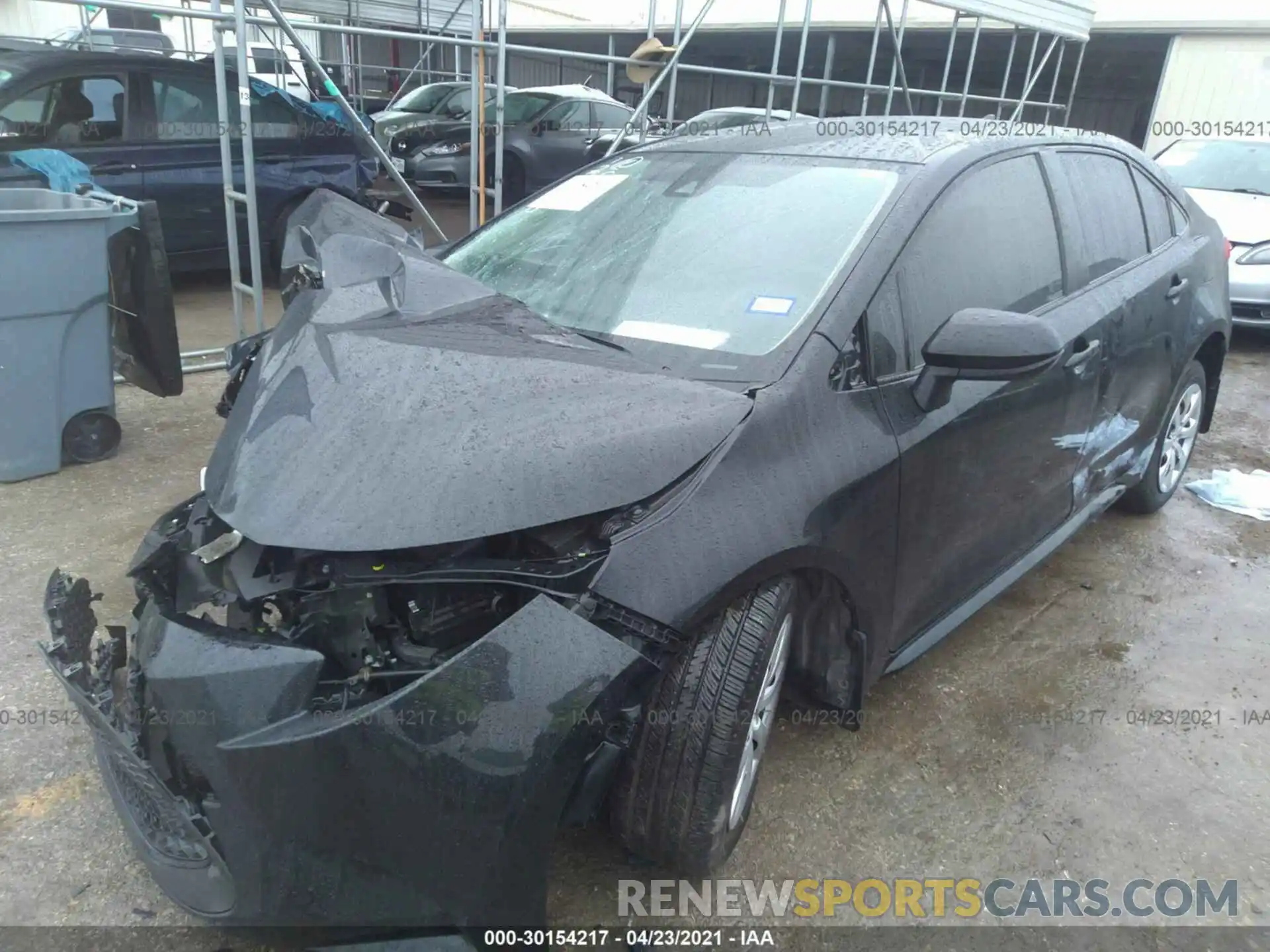 2 Photograph of a damaged car JTDEPRAE7LJ089810 TOYOTA COROLLA 2020