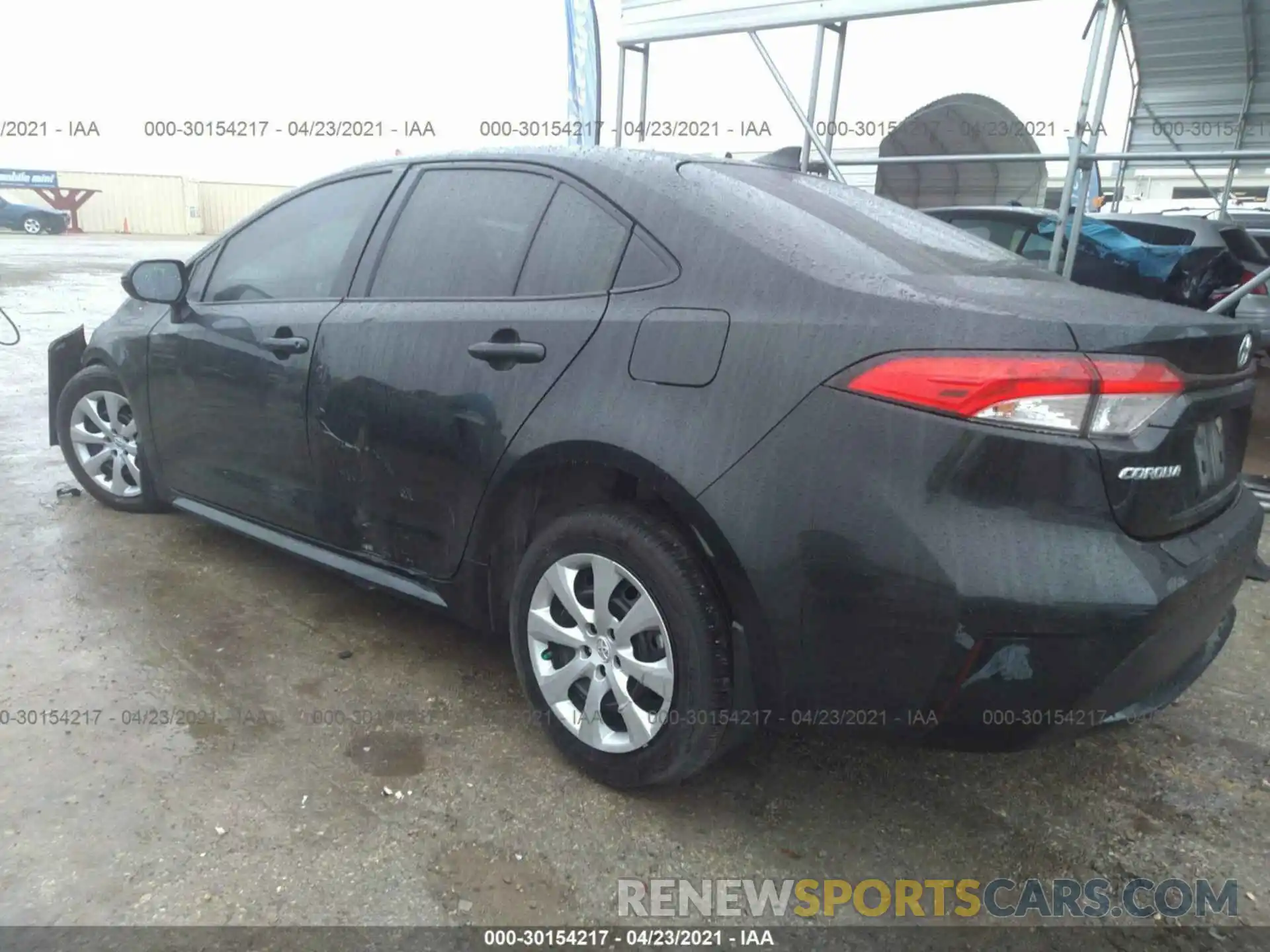 3 Photograph of a damaged car JTDEPRAE7LJ089810 TOYOTA COROLLA 2020