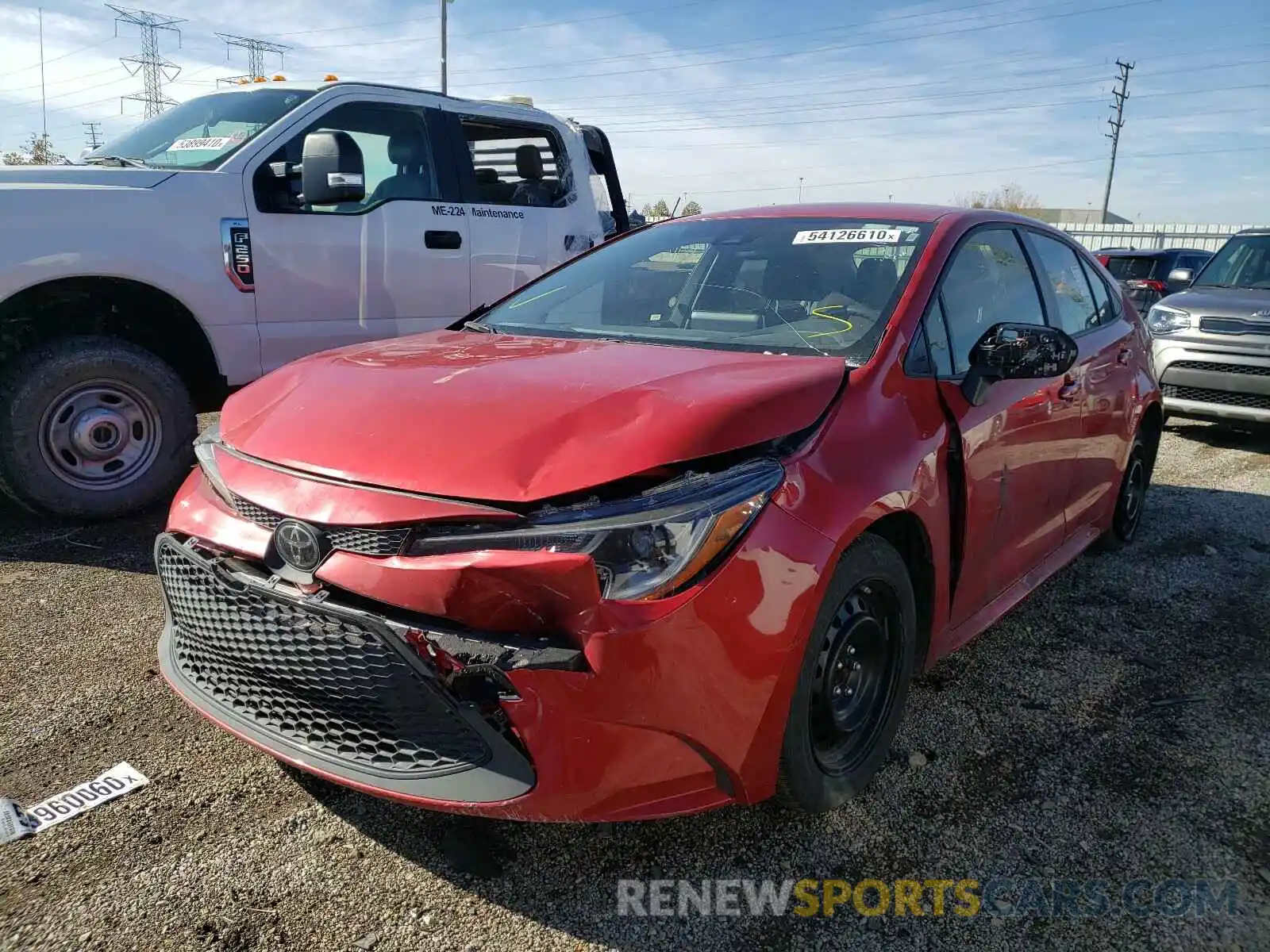 2 Photograph of a damaged car JTDEPRAE7LJ089886 TOYOTA COROLLA 2020