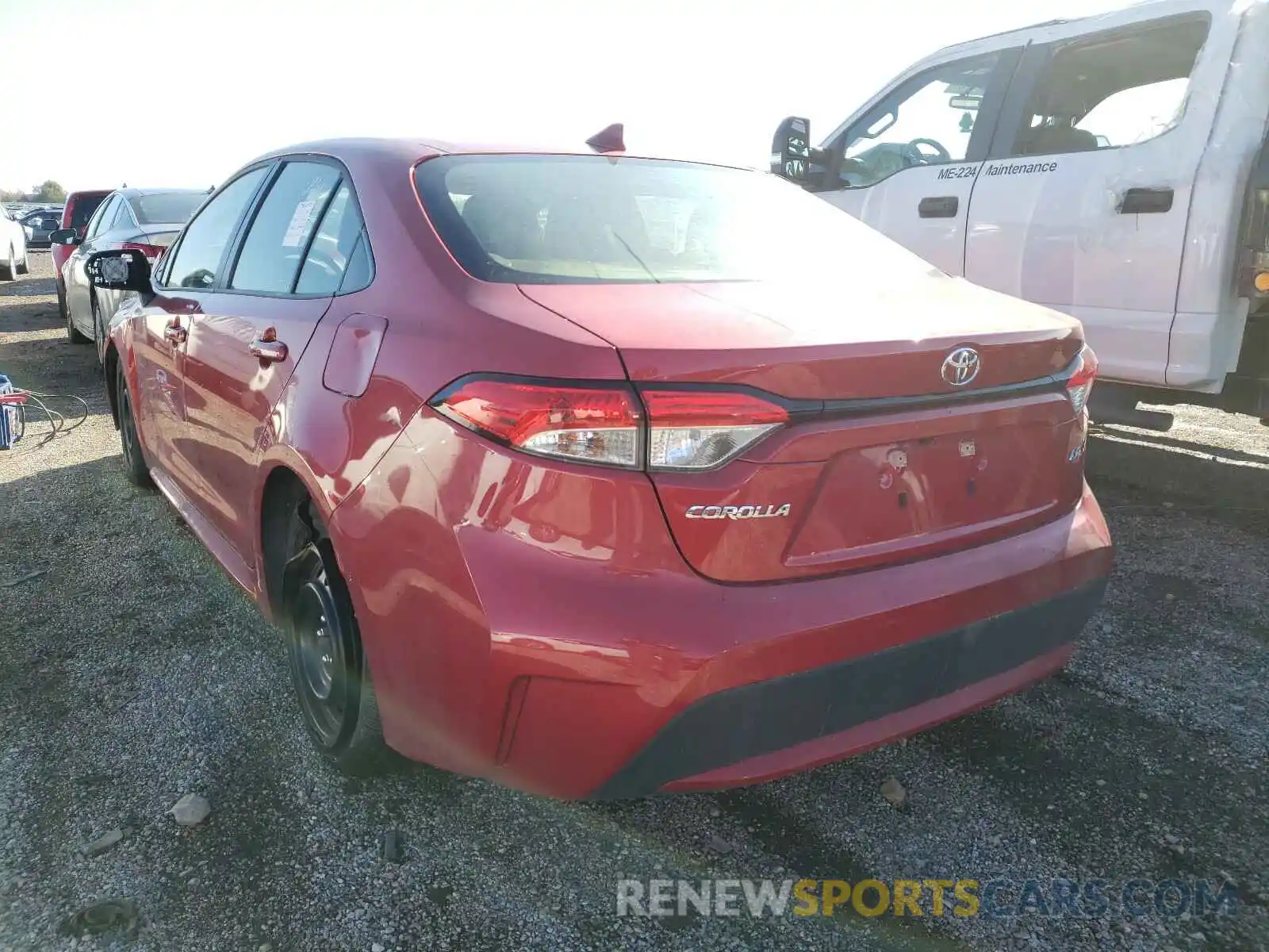 3 Photograph of a damaged car JTDEPRAE7LJ089886 TOYOTA COROLLA 2020