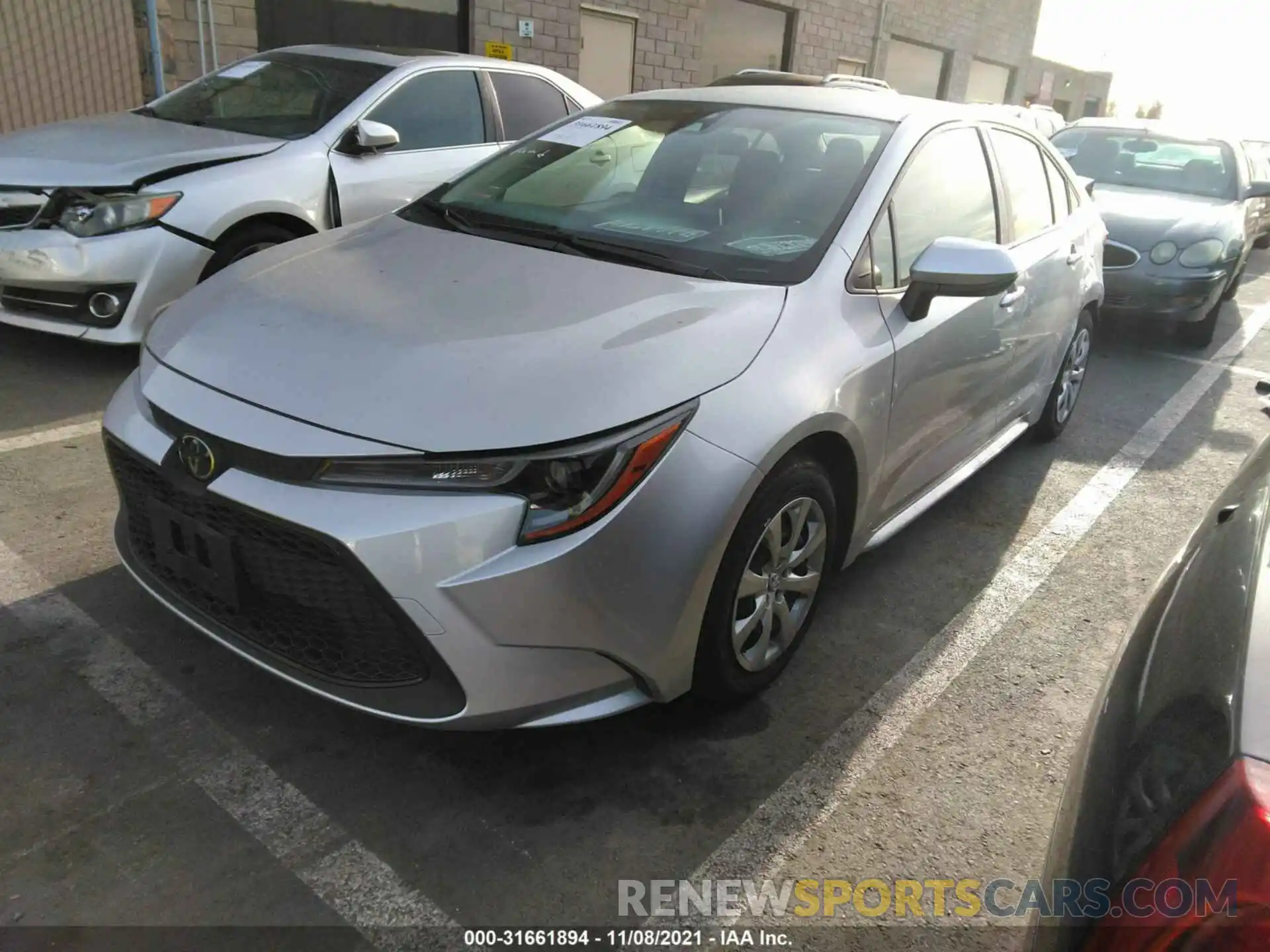 2 Photograph of a damaged car JTDEPRAE7LJ090200 TOYOTA COROLLA 2020