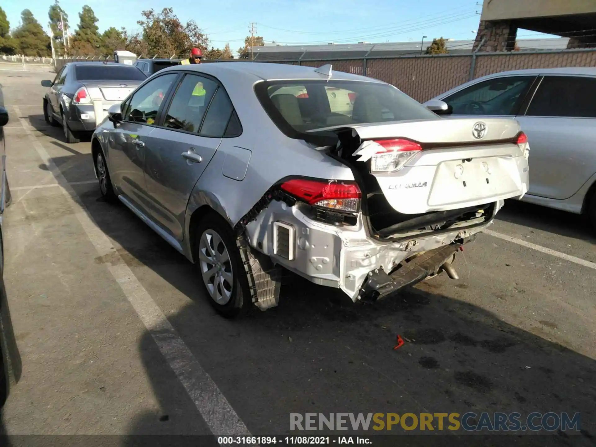 3 Photograph of a damaged car JTDEPRAE7LJ090200 TOYOTA COROLLA 2020