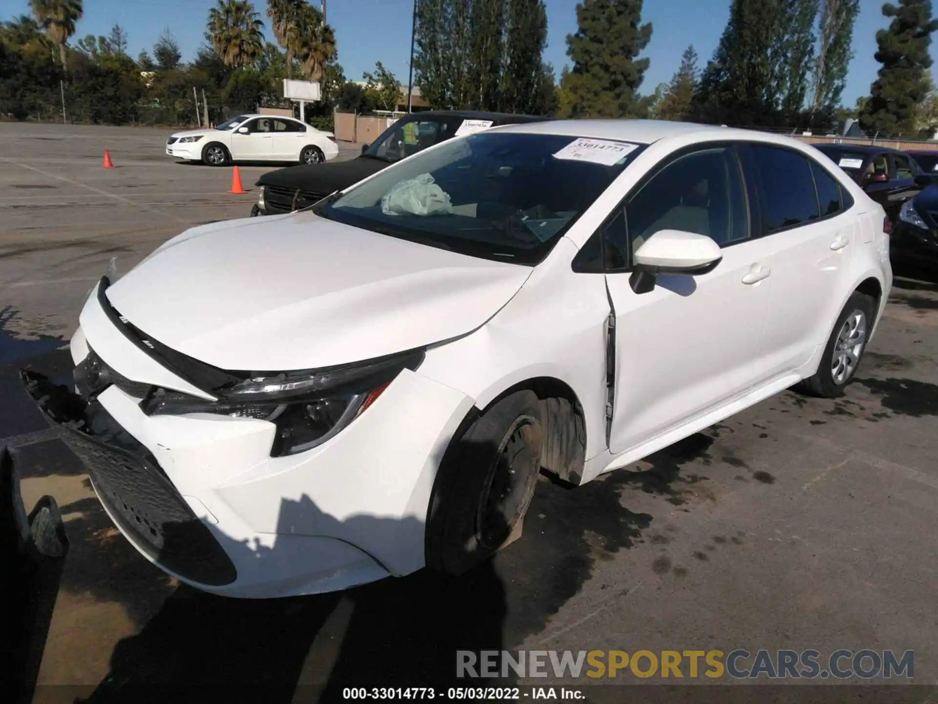 2 Photograph of a damaged car JTDEPRAE7LJ090486 TOYOTA COROLLA 2020