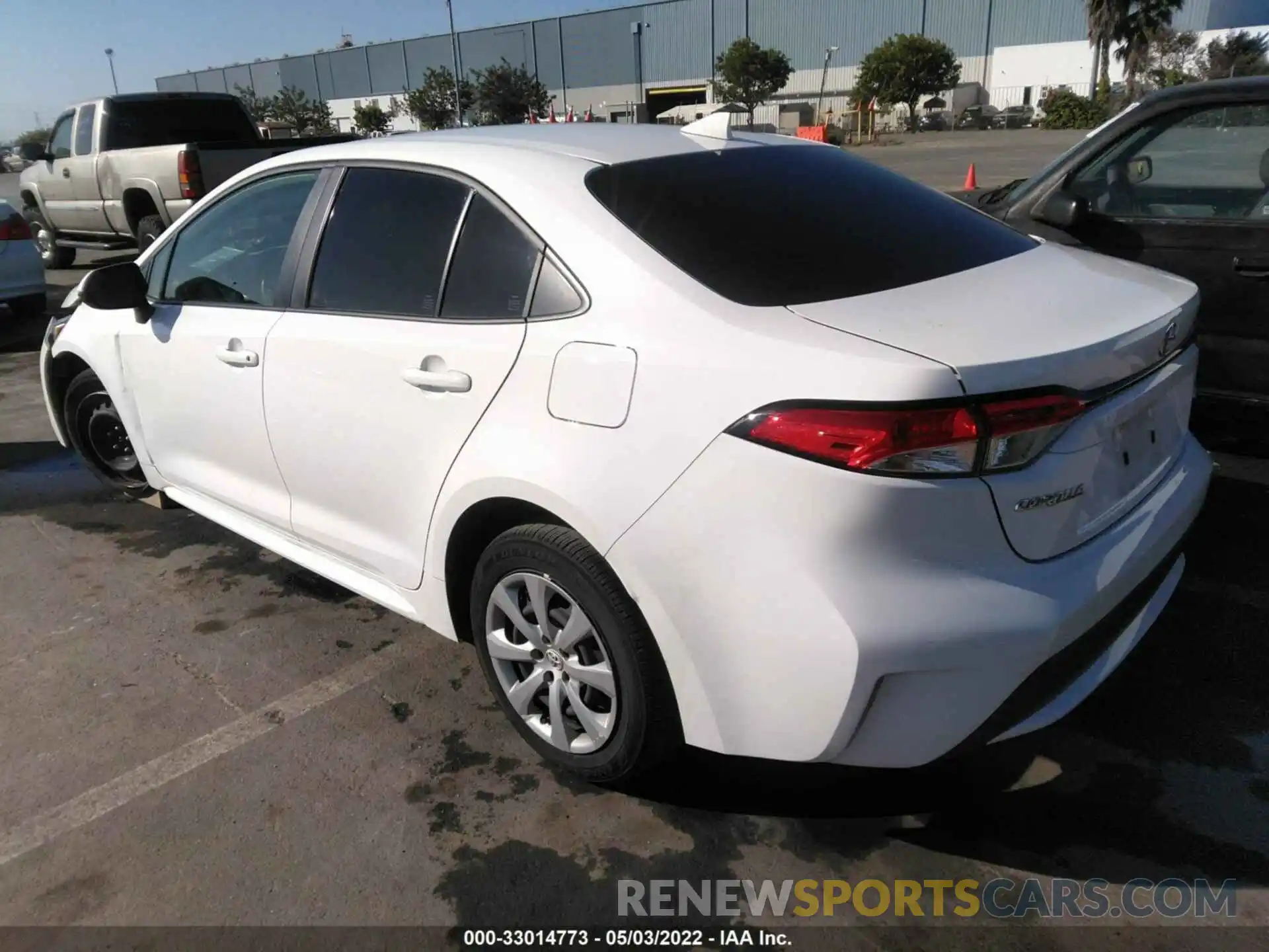 3 Photograph of a damaged car JTDEPRAE7LJ090486 TOYOTA COROLLA 2020