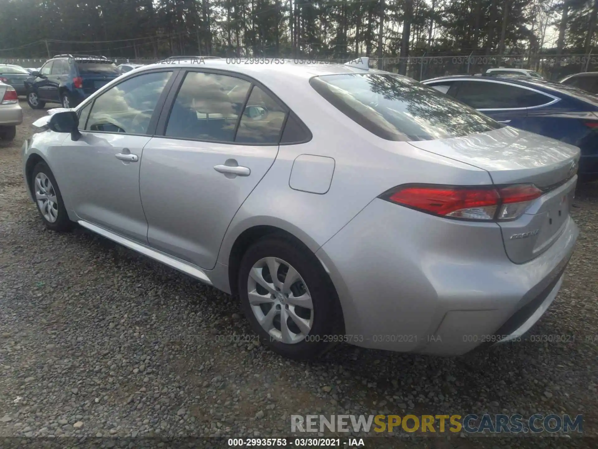 3 Photograph of a damaged car JTDEPRAE7LJ091024 TOYOTA COROLLA 2020