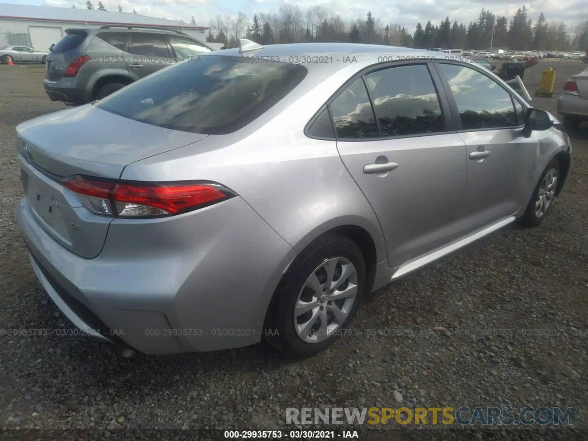 4 Photograph of a damaged car JTDEPRAE7LJ091024 TOYOTA COROLLA 2020