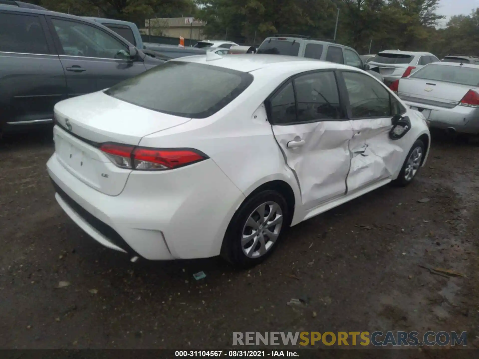 4 Photograph of a damaged car JTDEPRAE7LJ091573 TOYOTA COROLLA 2020