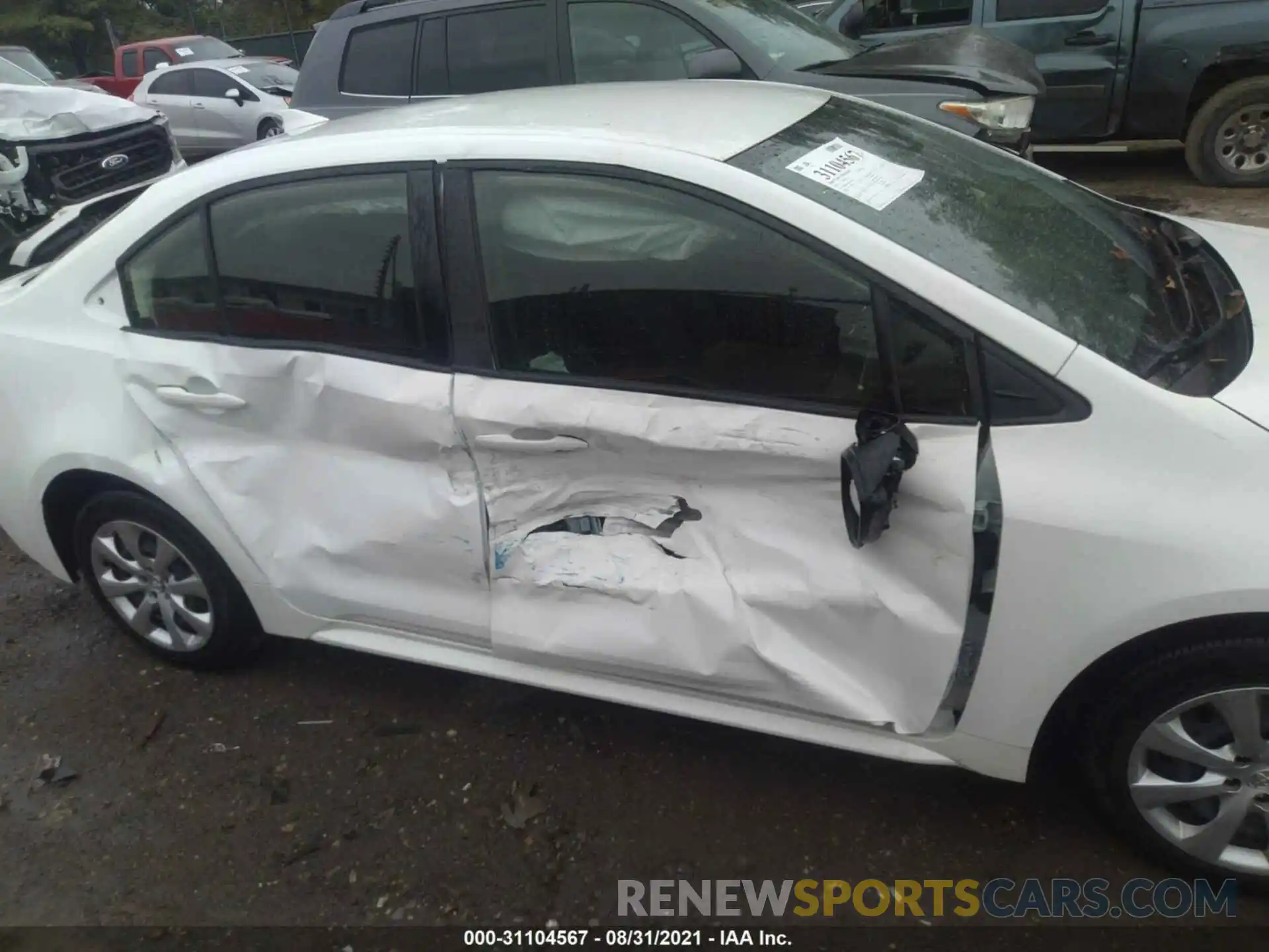 6 Photograph of a damaged car JTDEPRAE7LJ091573 TOYOTA COROLLA 2020