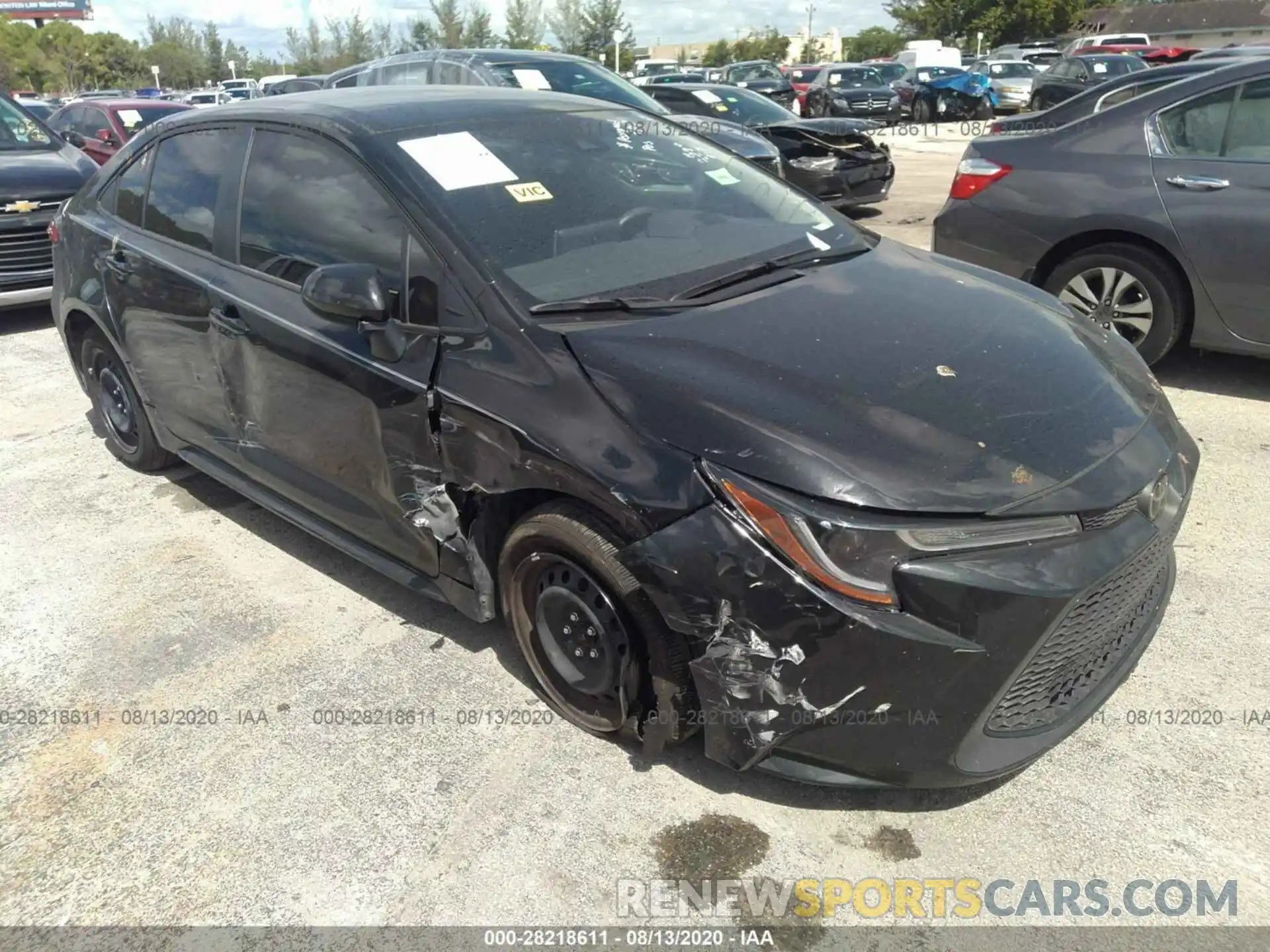 1 Photograph of a damaged car JTDEPRAE7LJ092089 TOYOTA COROLLA 2020