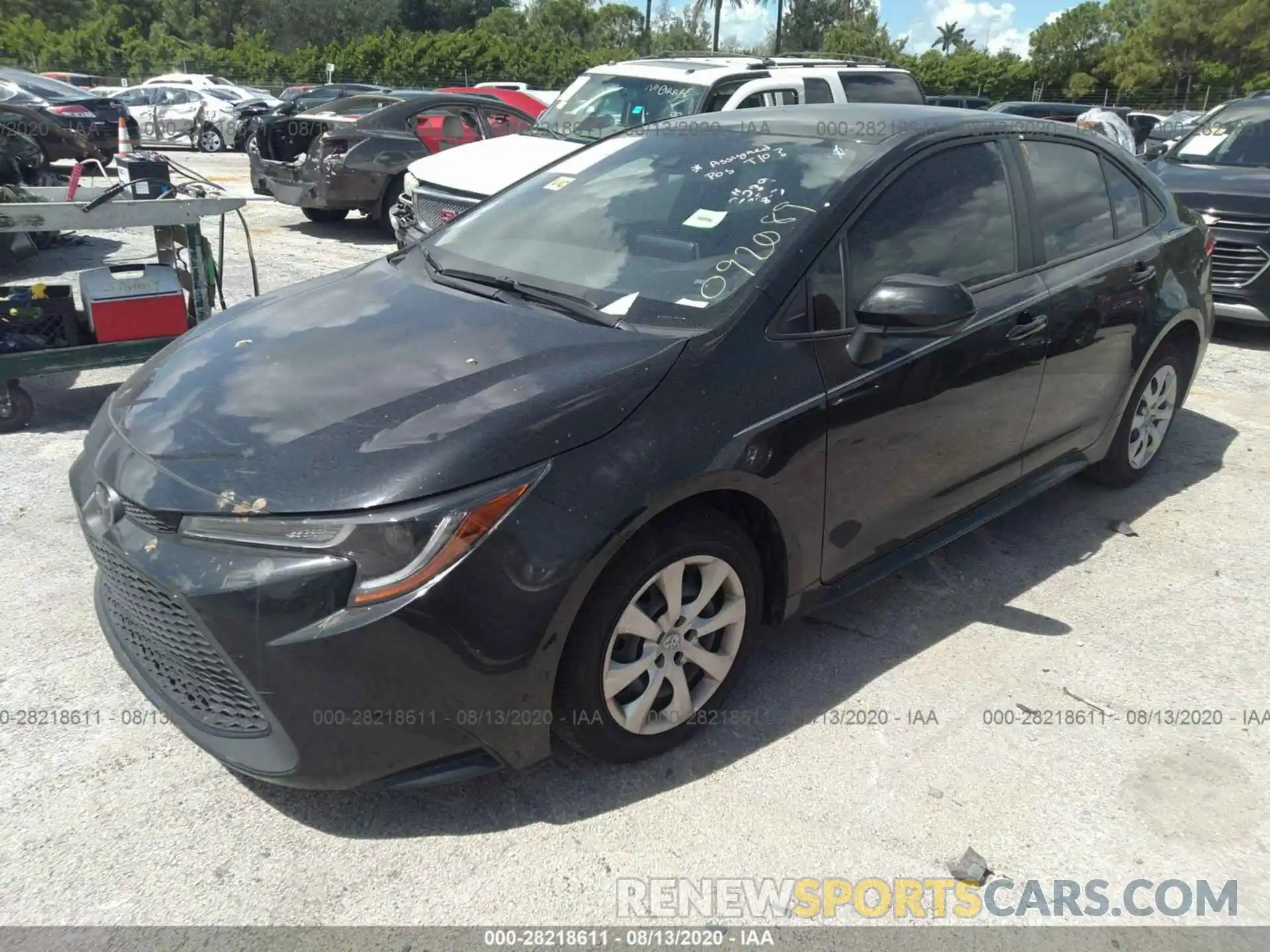 2 Photograph of a damaged car JTDEPRAE7LJ092089 TOYOTA COROLLA 2020