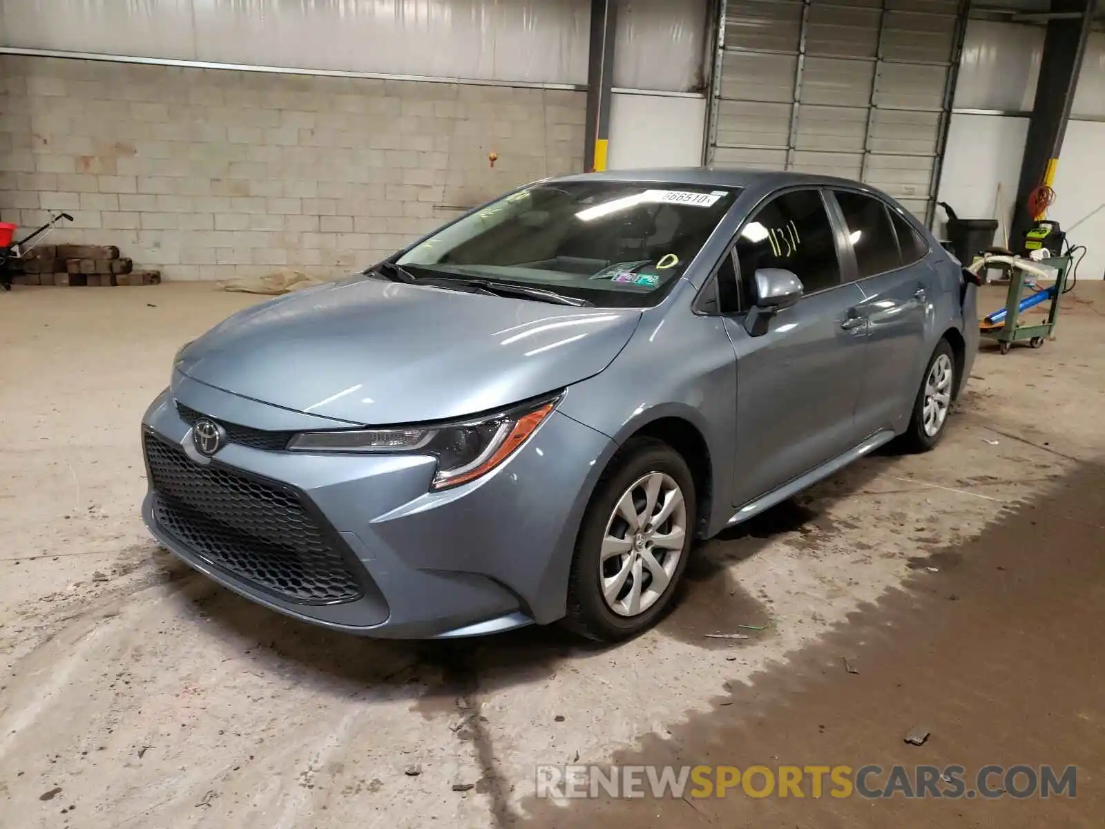 2 Photograph of a damaged car JTDEPRAE7LJ092352 TOYOTA COROLLA 2020