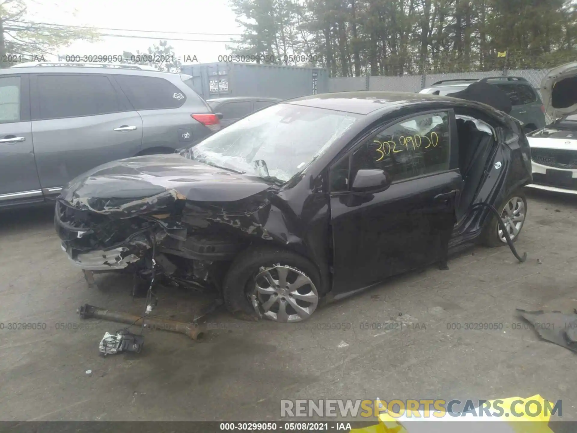 2 Photograph of a damaged car JTDEPRAE7LJ092383 TOYOTA COROLLA 2020