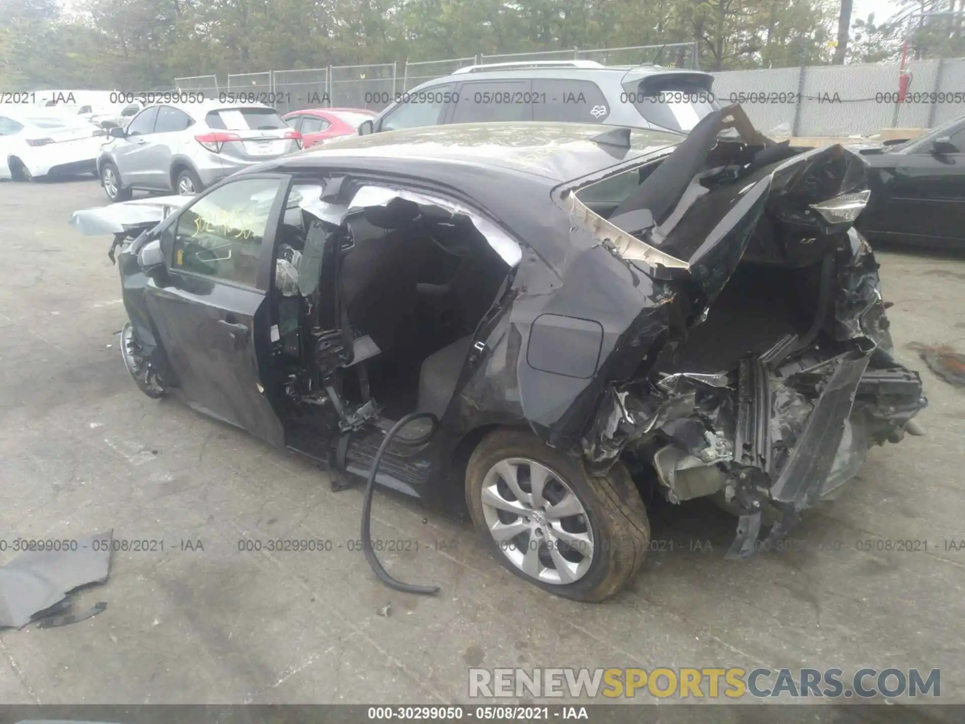 3 Photograph of a damaged car JTDEPRAE7LJ092383 TOYOTA COROLLA 2020